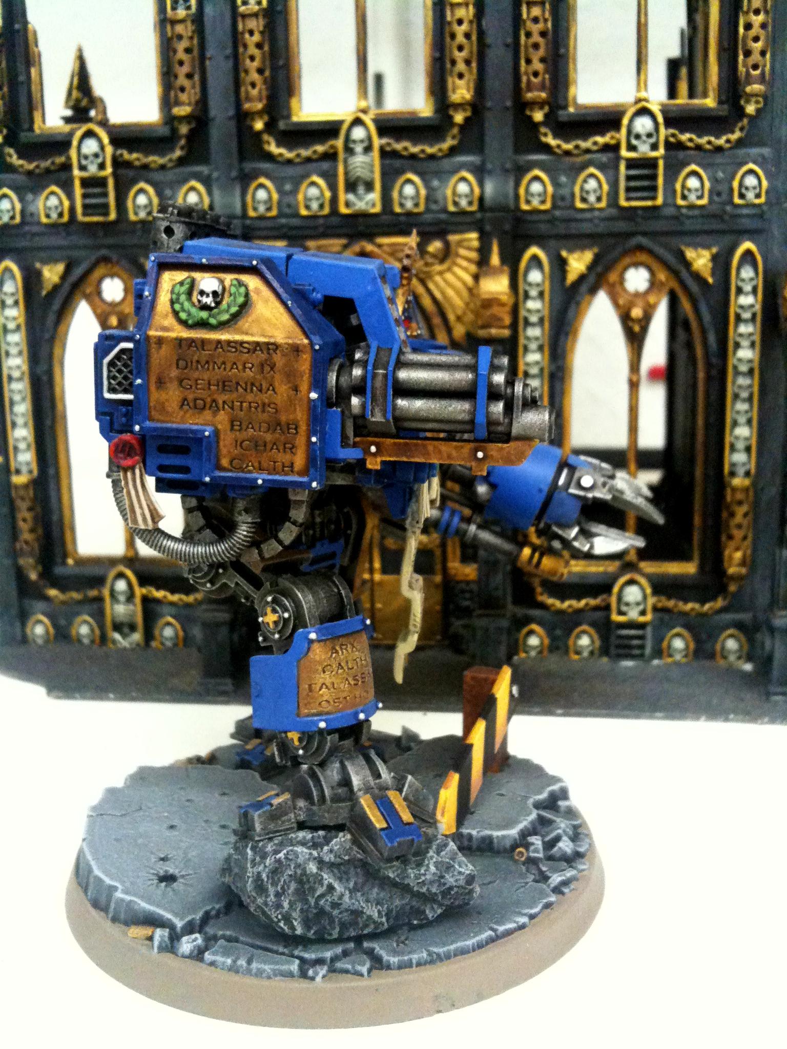Cities Of Death, Conversion, Cybot, Dreadnought, Heroic, Space Marines, Ultramarines