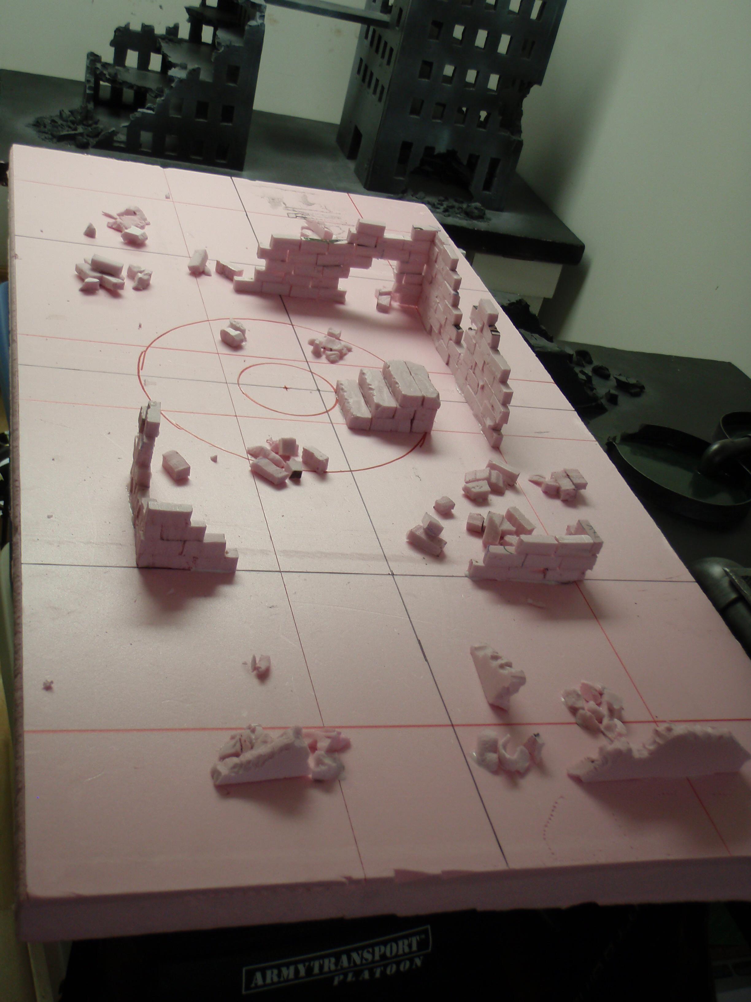 All glued down- I hope to paint later this week