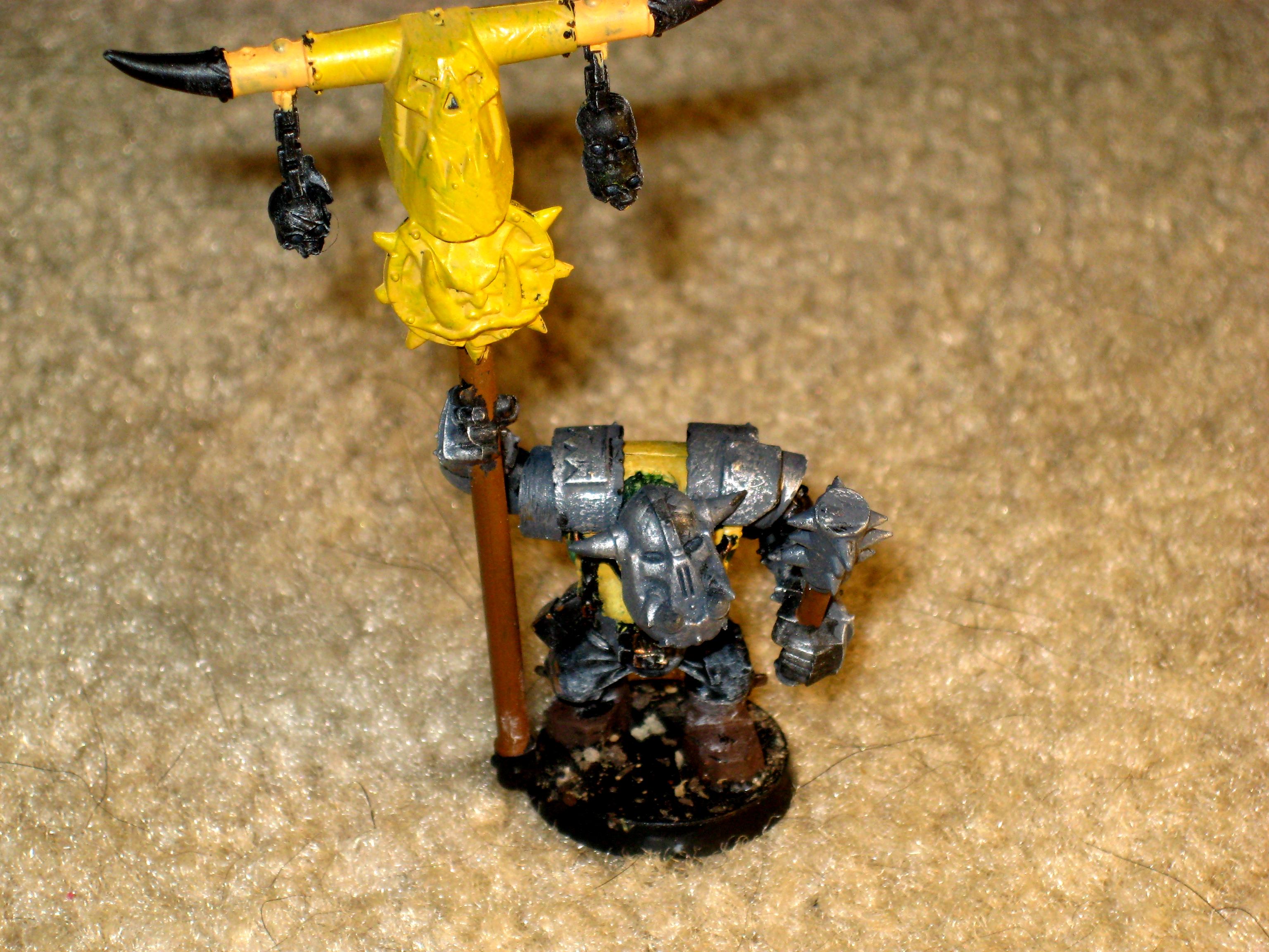 Armor, Banner, Conversion, Nob, Orks, Waaaagh!