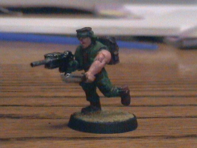 Vet sgt with full auto shotgun