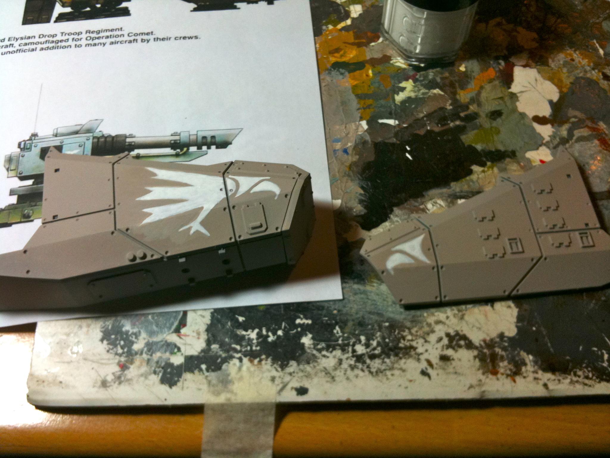 Astra Militarum, Elysian, Freehand, Guard, Imperial, Valkyrie, Vendetta, Warhammer 40,000, Work In Progress