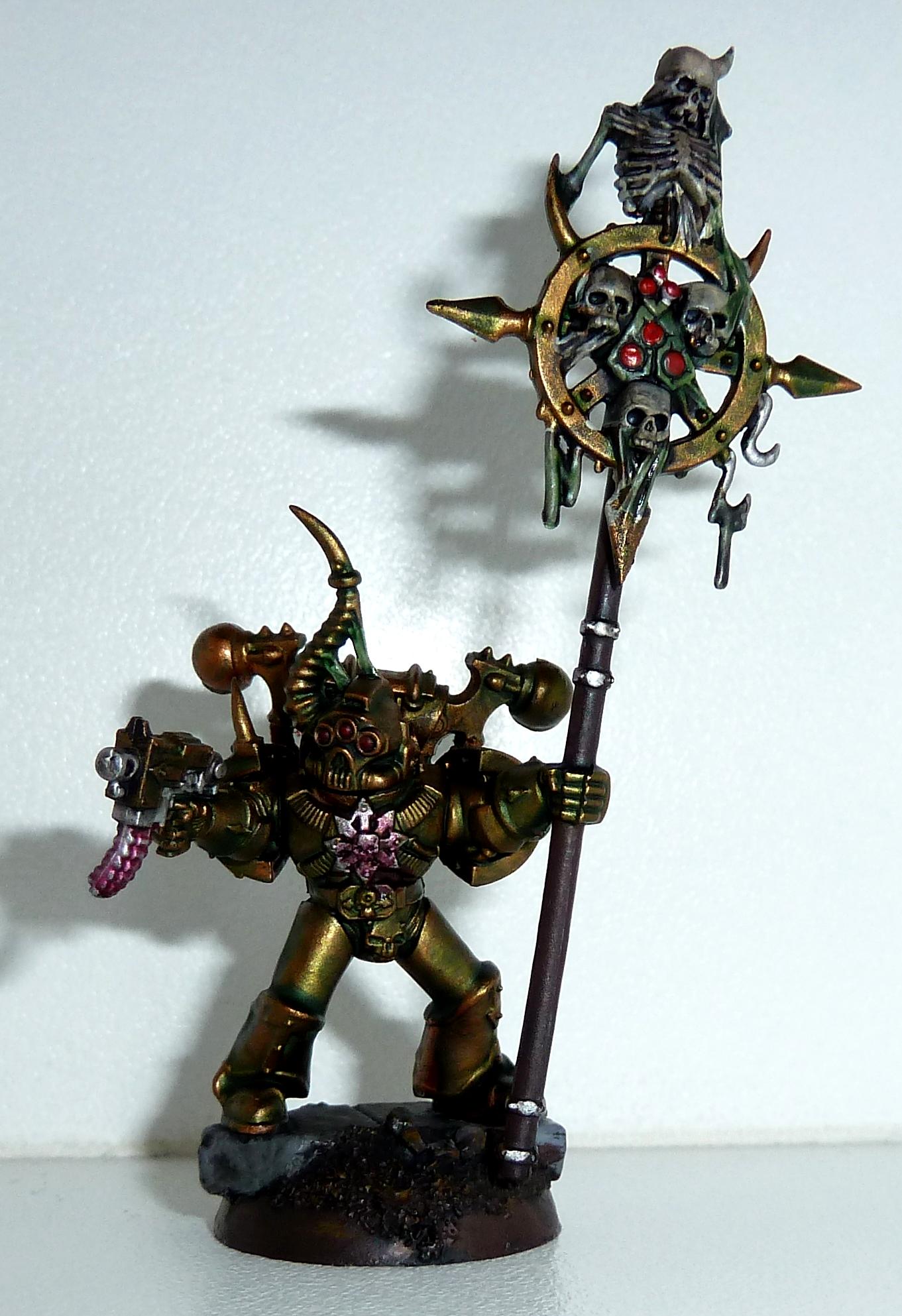 Chaos, Chaos Space Marines, Icon, Icon Bearer, Nurgle, Nurgle Icon
