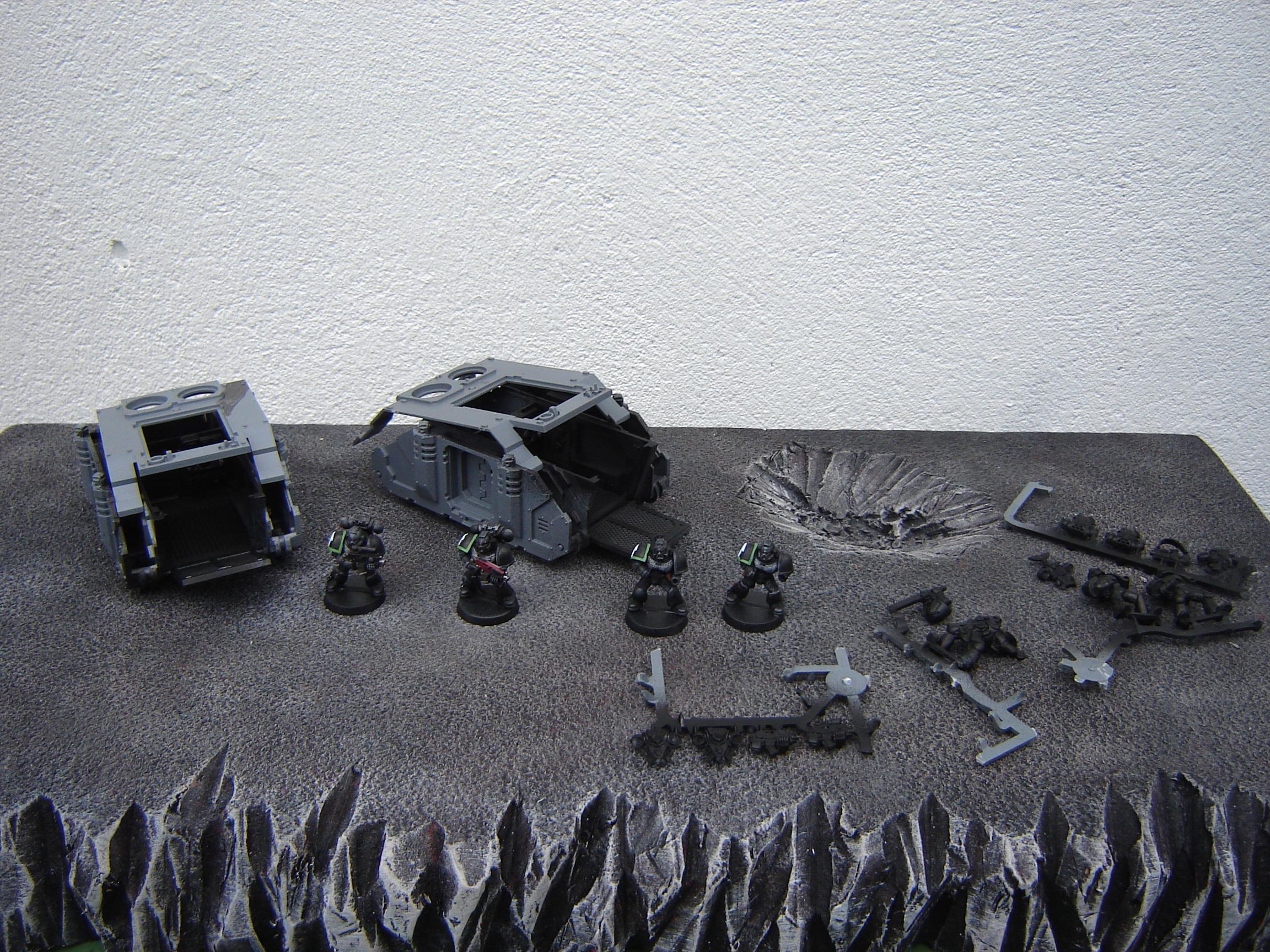 wip raven guard, some new rhino's for my tacticals to play with!