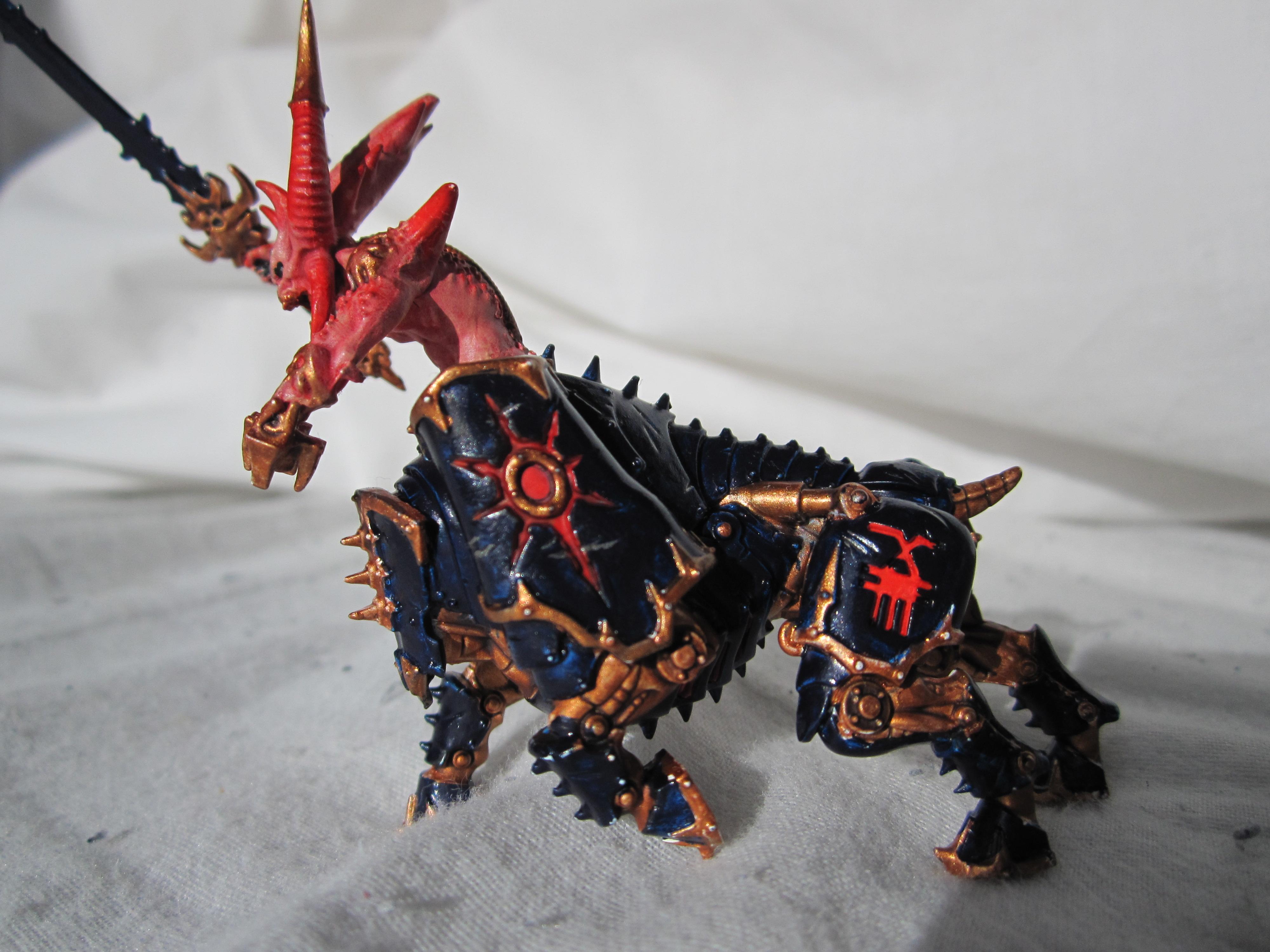 Bloodcrushers, Chaos Daemons, Conversion, Juggernaut, Khorne, Warhammer 40,000