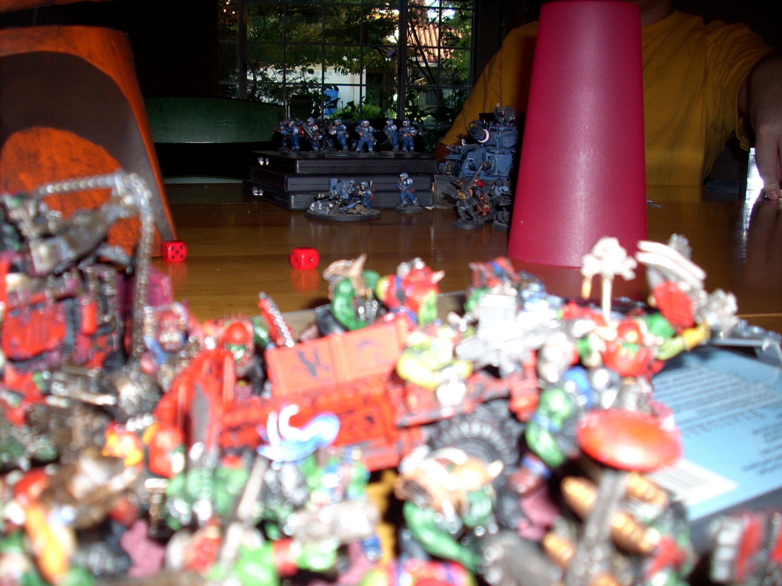 750, Battle, Battle Report, Guard, Imp, Imperial Guard, Orks, Orks Red, Report, Small, Whaag