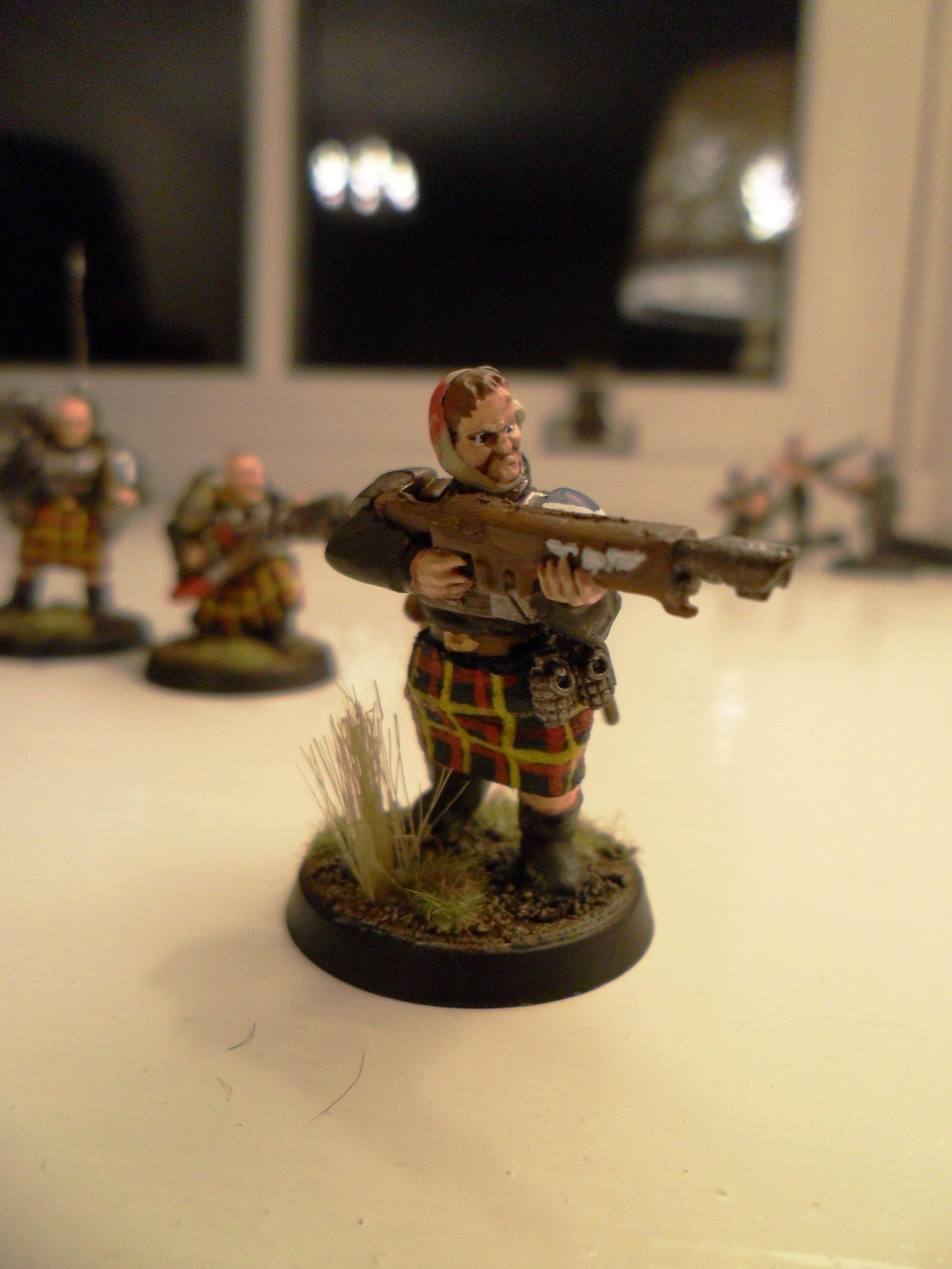 Grumpy looking guardsmen