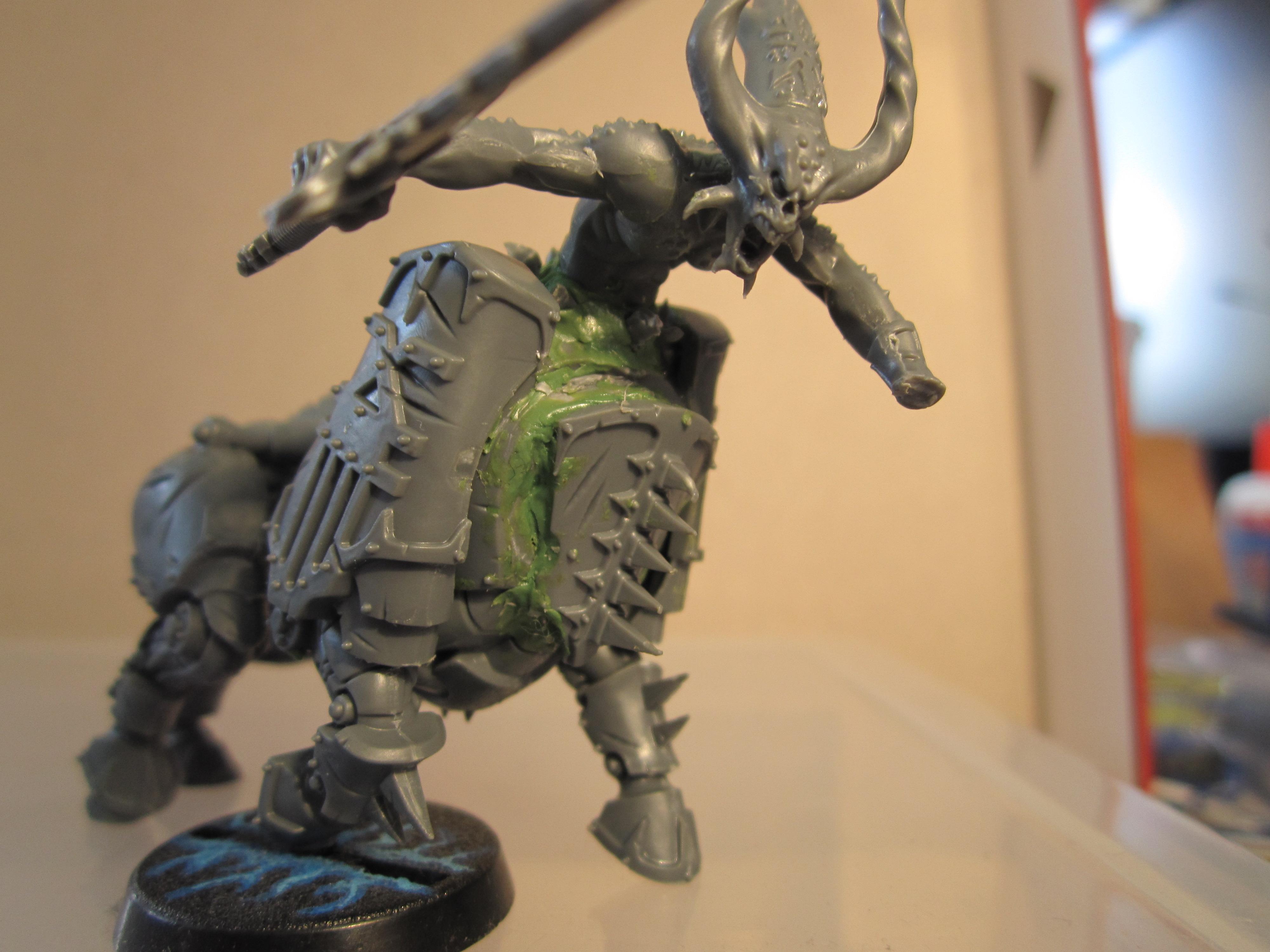 Bloodcrushers, Chaos Daemons, Conversion, Greenstuff, Juggernaut, Warhammer 40,000, Work In Progress