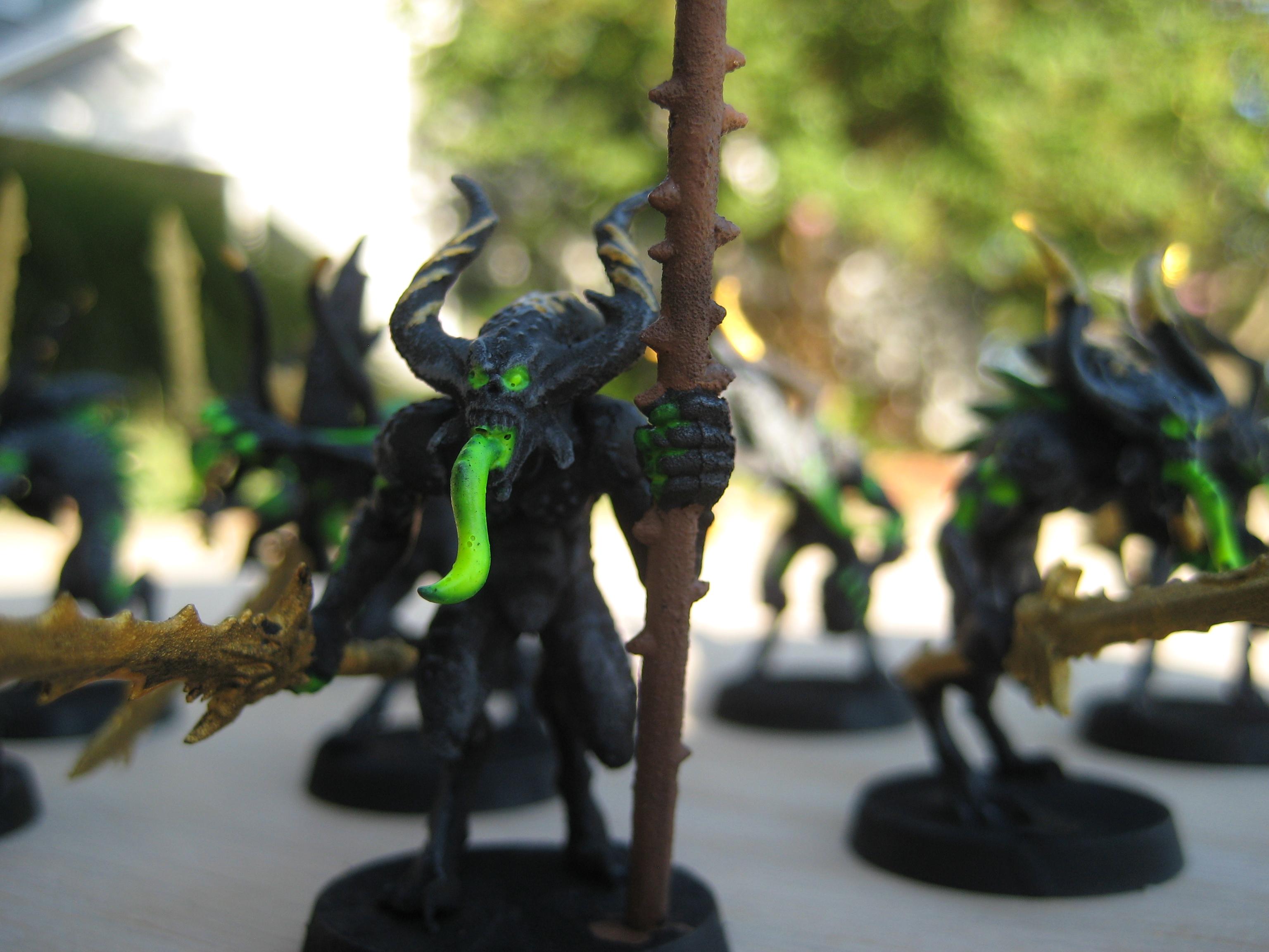 Bloodletters, Chaos Daemons, Khorne, Photography, Warhammer 40,000, Work In Progress