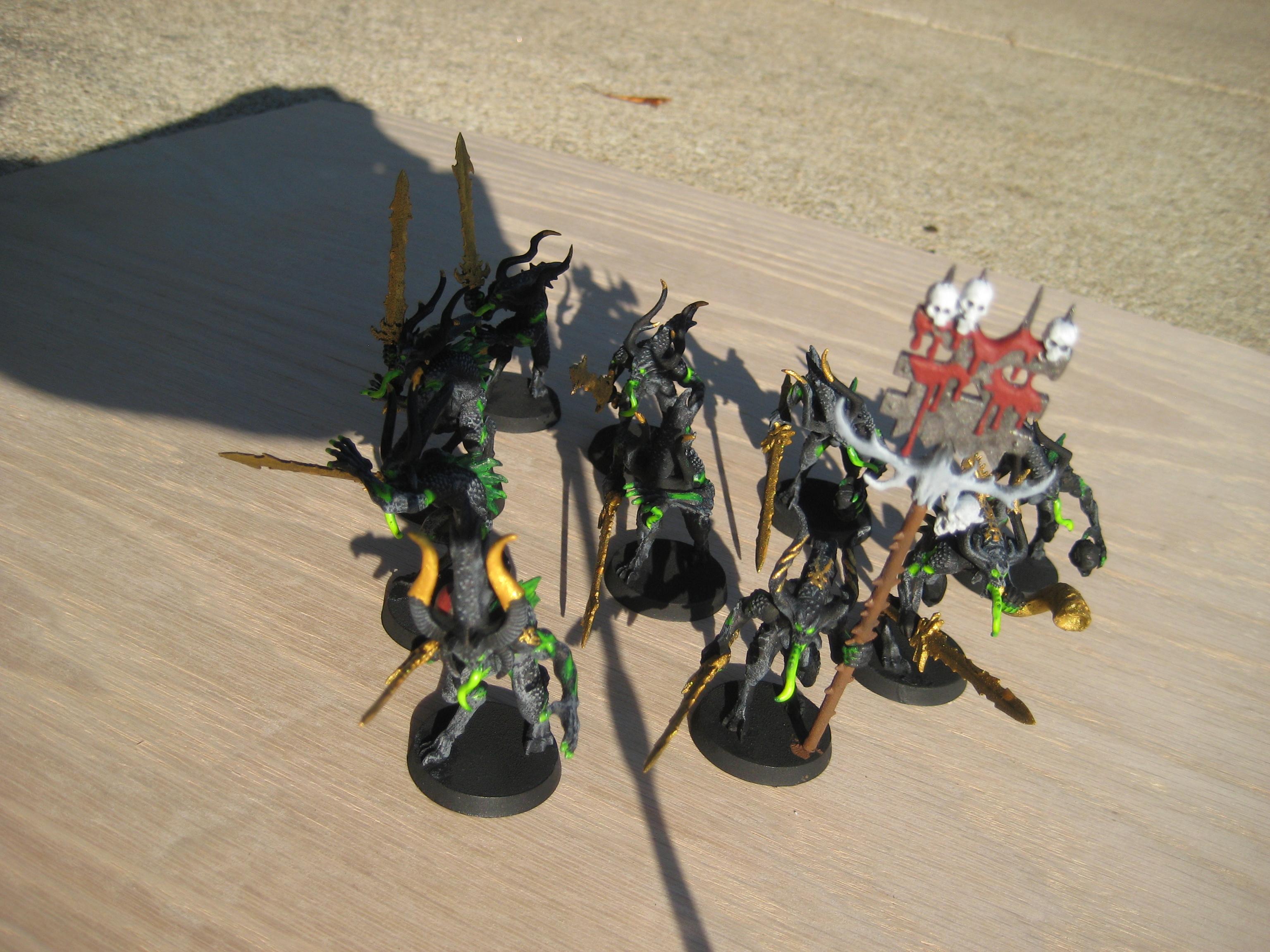 Bloodletters, Chaos Daemons, Khorne, Photography, Warhammer 40,000, Work In Progress