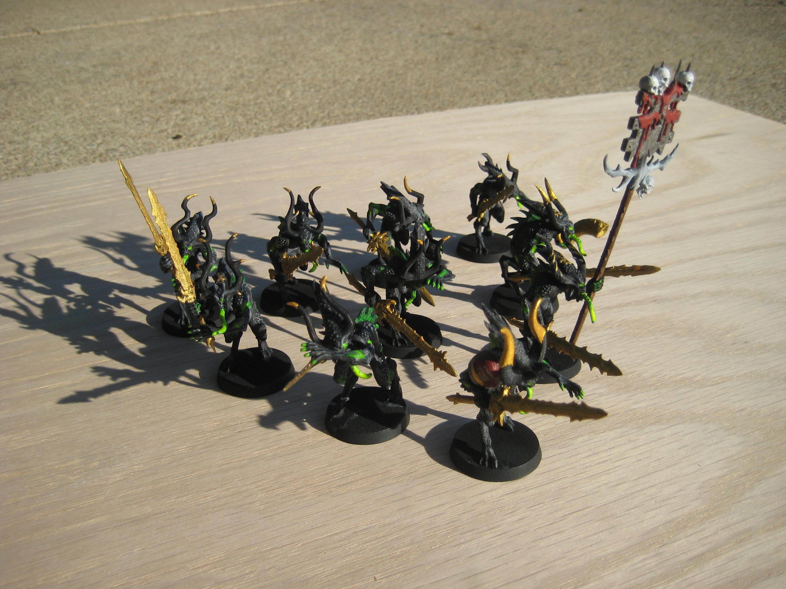 Bloodletters, Chaos Daemons, Khorne, Photography, Warhammer 40,000, Work In Progress