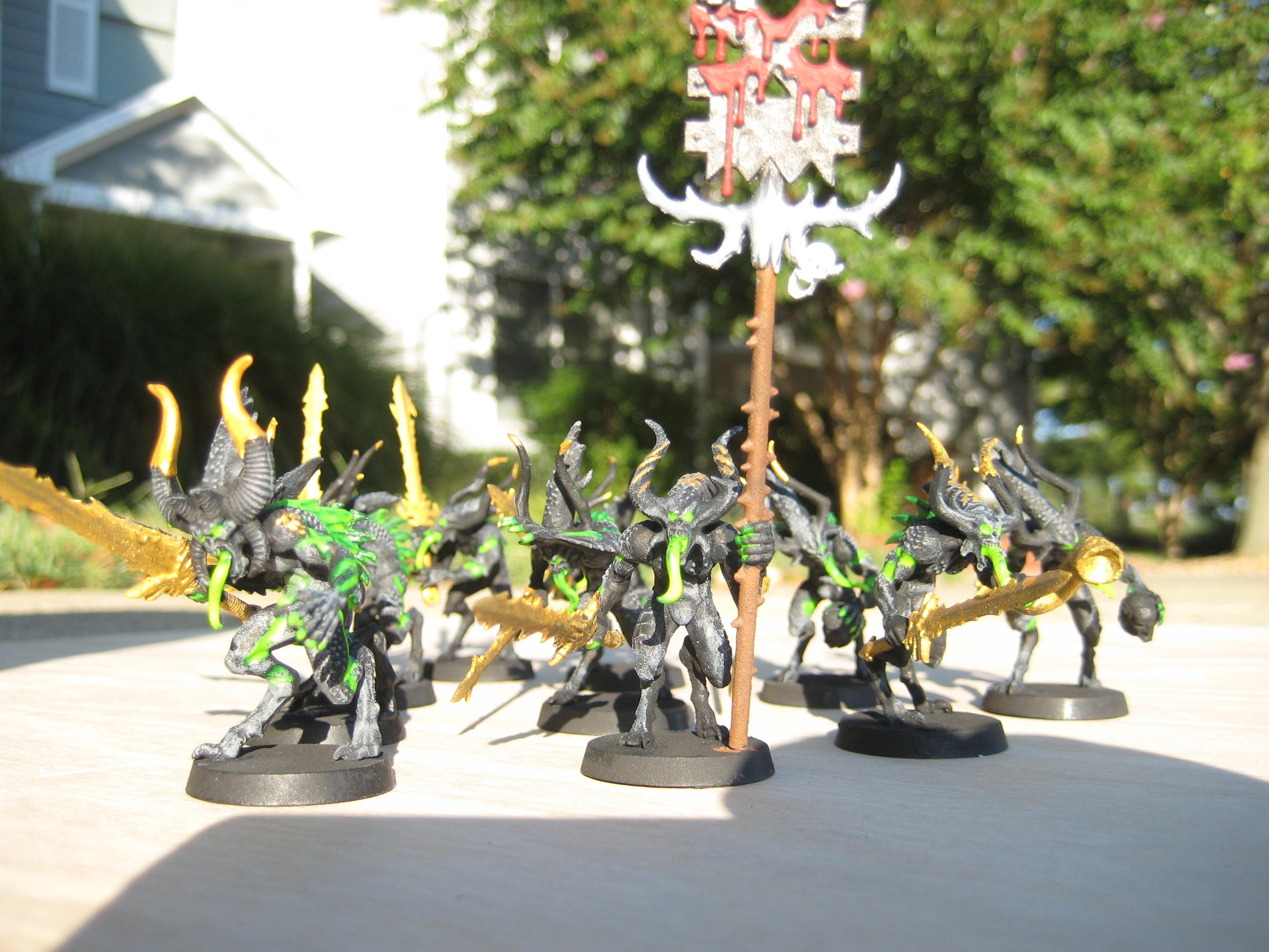 Bloodletters, Chaos Daemons, Khorne, Photography, Warhammer 40,000, Work In Progress