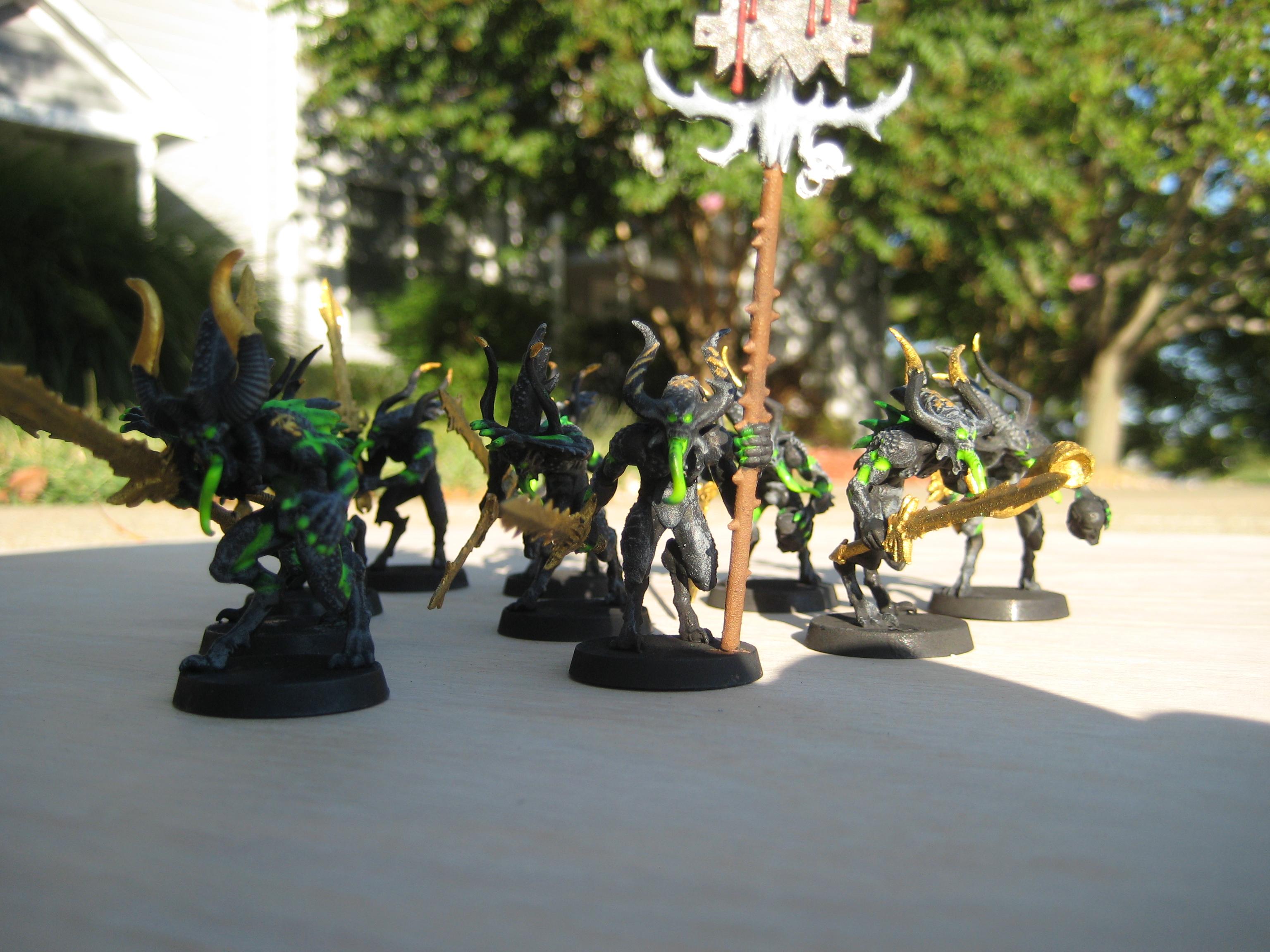 Bloodletters, Chaos Daemons, Khorne, Photography, Warhammer 40,000, Work In Progress