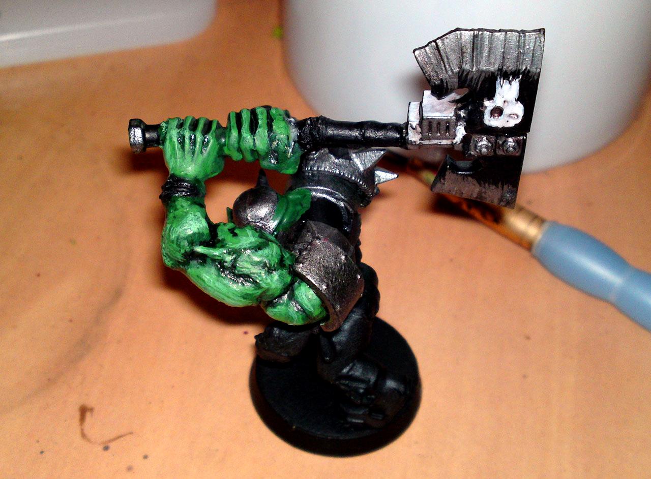 Ard, Big, Boy, Choppa, Conversion, Greenstuff, Nob