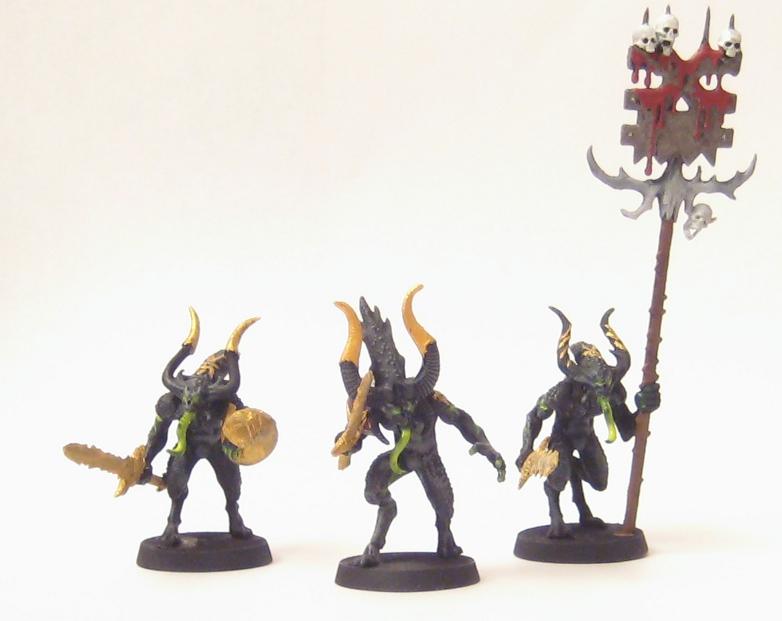 Bloodletters, Chaos Daemons, Khorne, Photography, Warhammer 40,000, Work In Progress