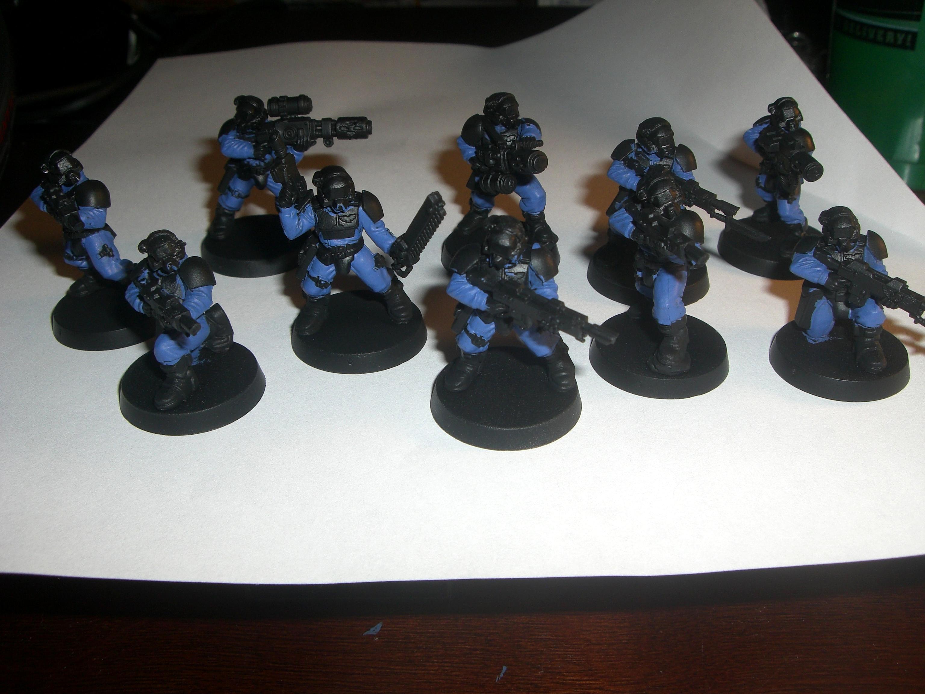 Adeptus Arbites, Imperial Guard, Odst, Penal Squad, Quickshade, Swat, Veteran, Work In Progress