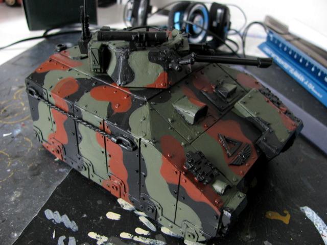 3rd, Belgium, Camouflage, Chimera, Conversion, Darkon, Imperial Guard, Pip, Veteran, Warhammer 40,000, Work In Progress