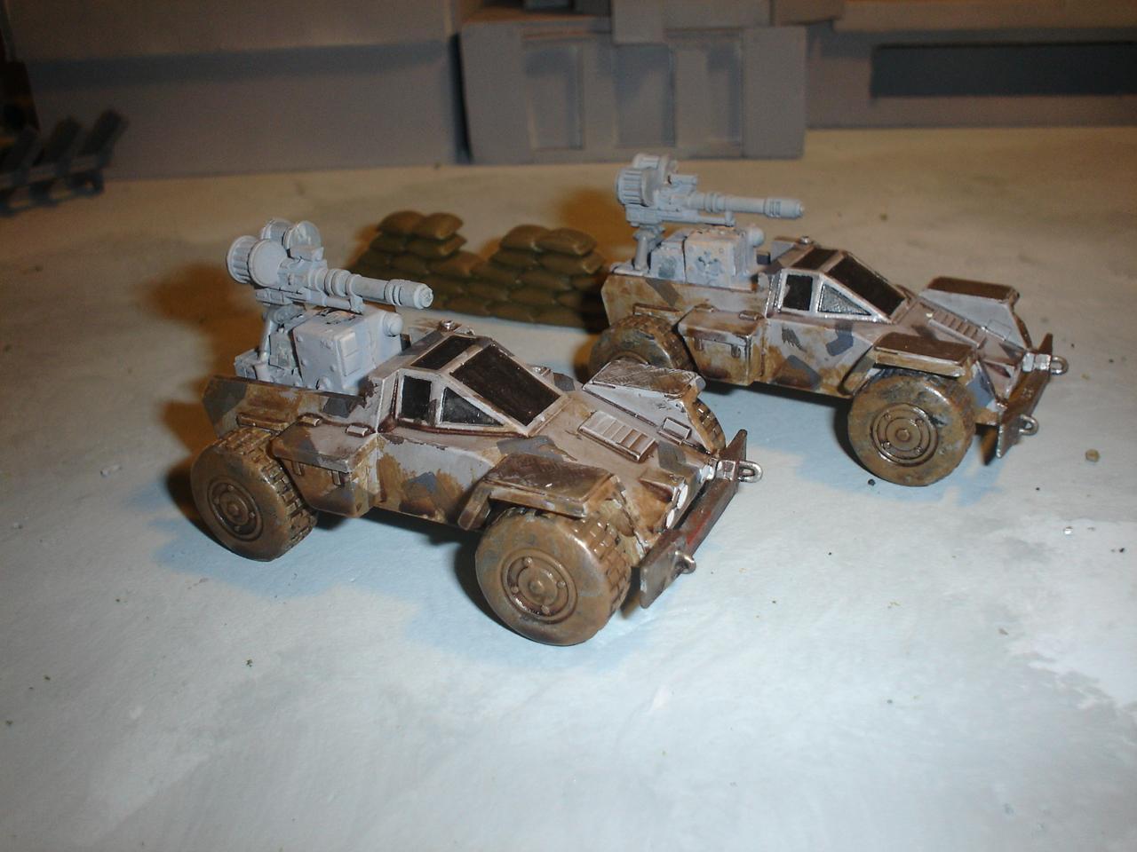 Buggy, Elysian Drop Troops, Jeep, Old Crow