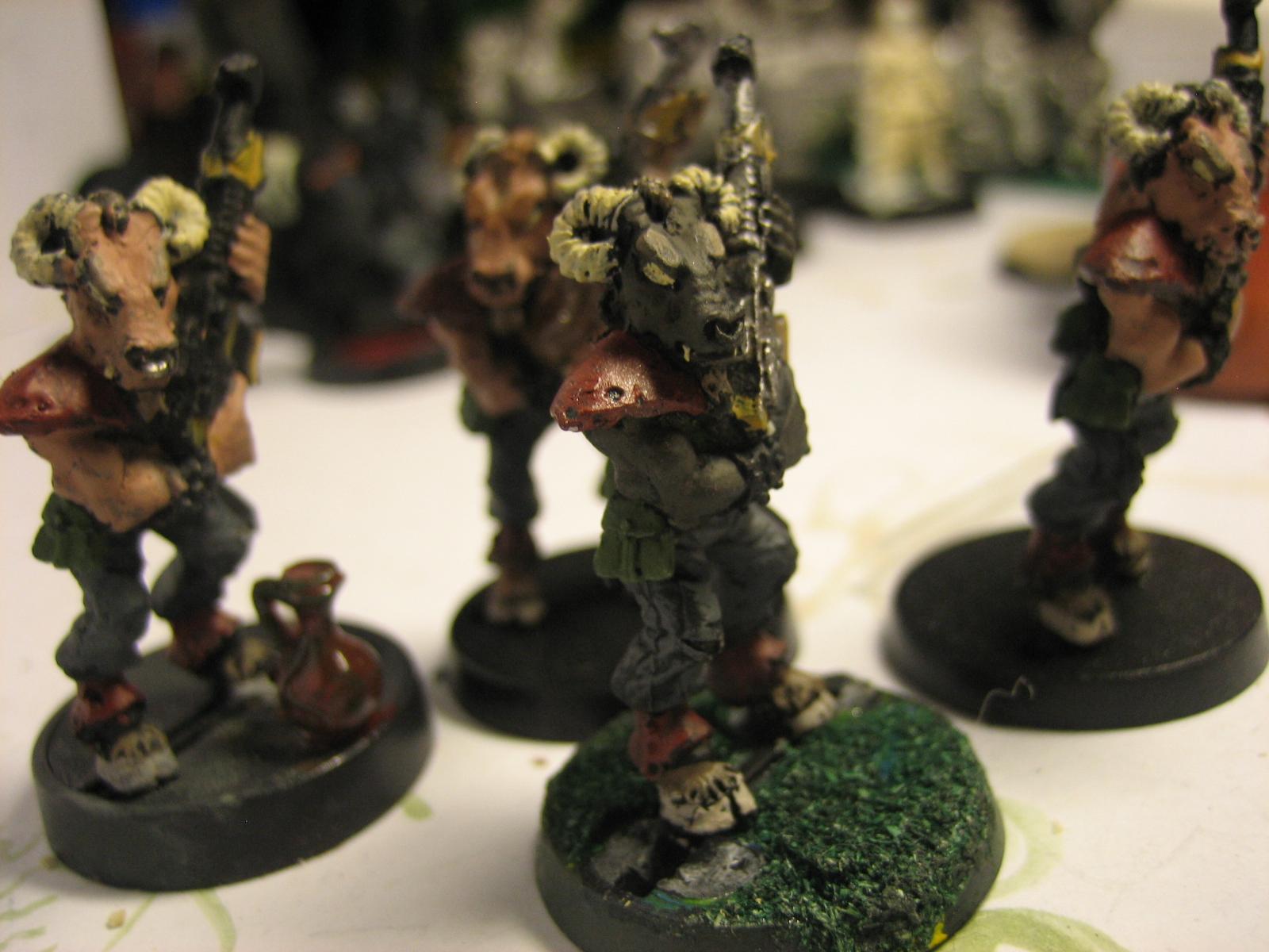Imperial Beastmen, Im actually finding these quite hard to paint. So I bought a new brush