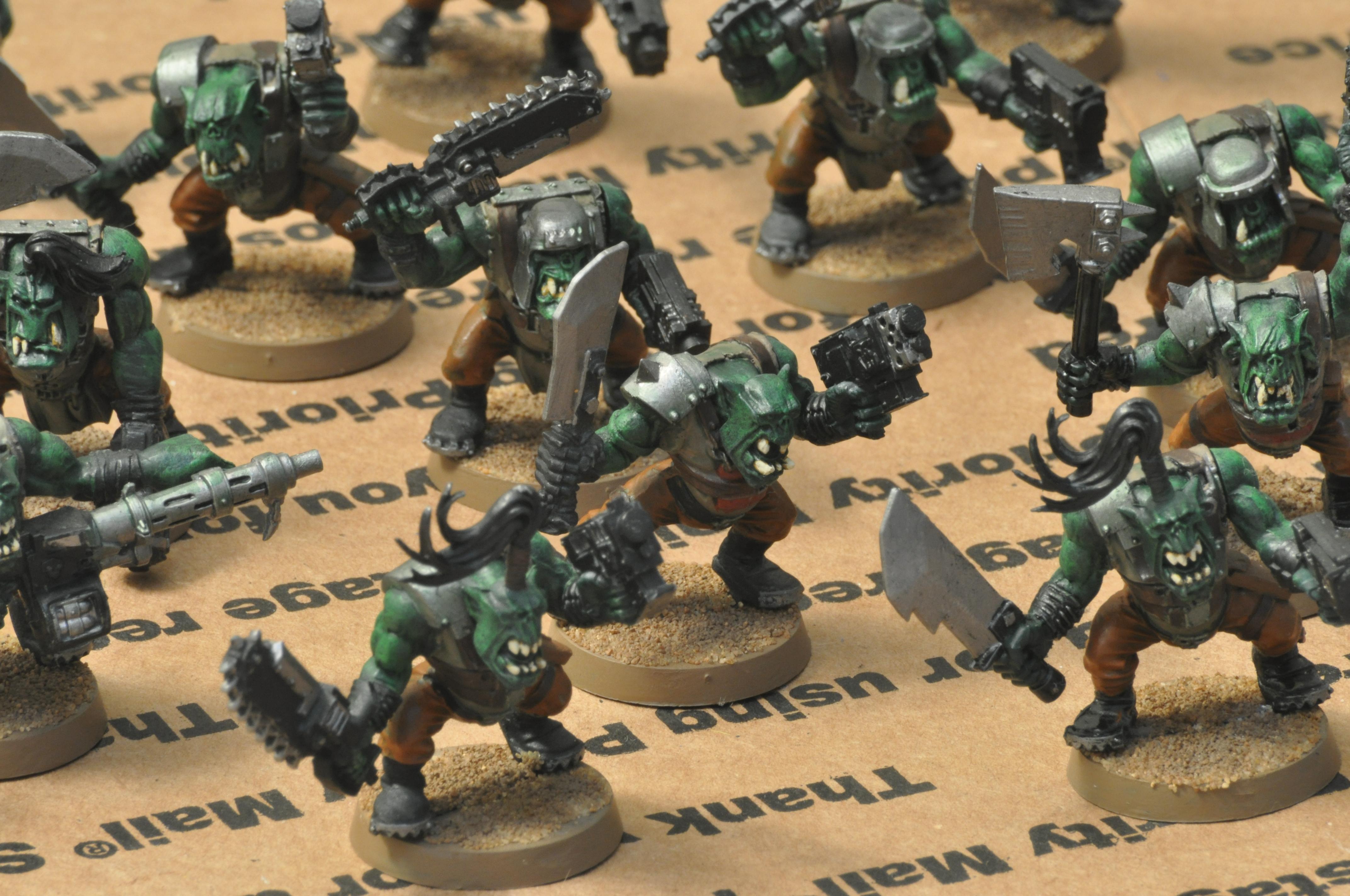 Ork Boyz, Orks, Ork Boyz w/ Big Pointy Teeth 