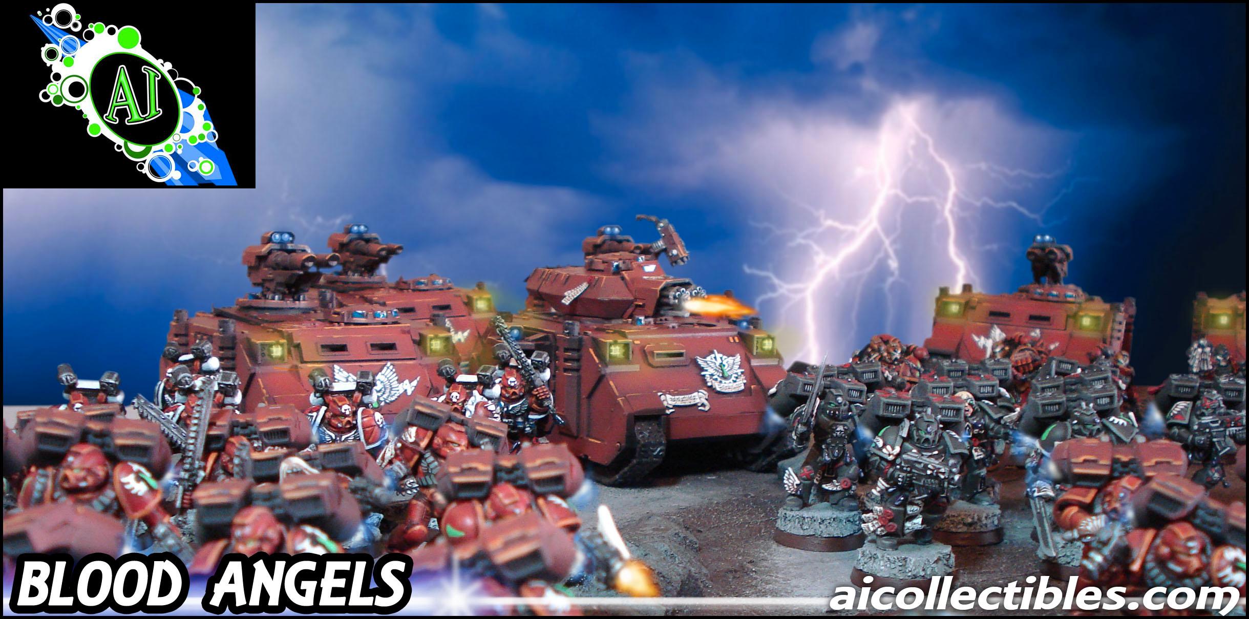 Assault Marines, Blood Angels, Death Company, Dual Plasma And Lascannon Conversion, Forge World, Razorback, Razorback Conversion, Rhino