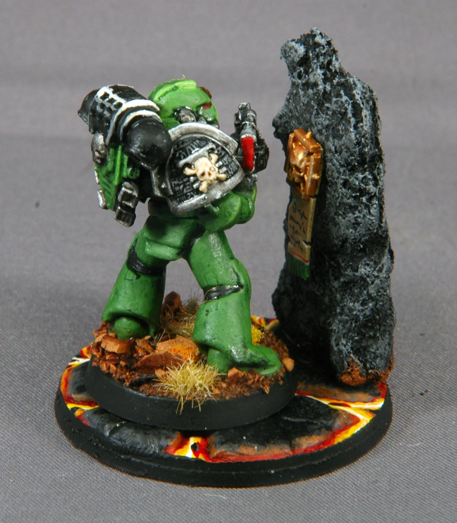 Objective Marker, Salamanders, Space Marines, Warhammer 40,000