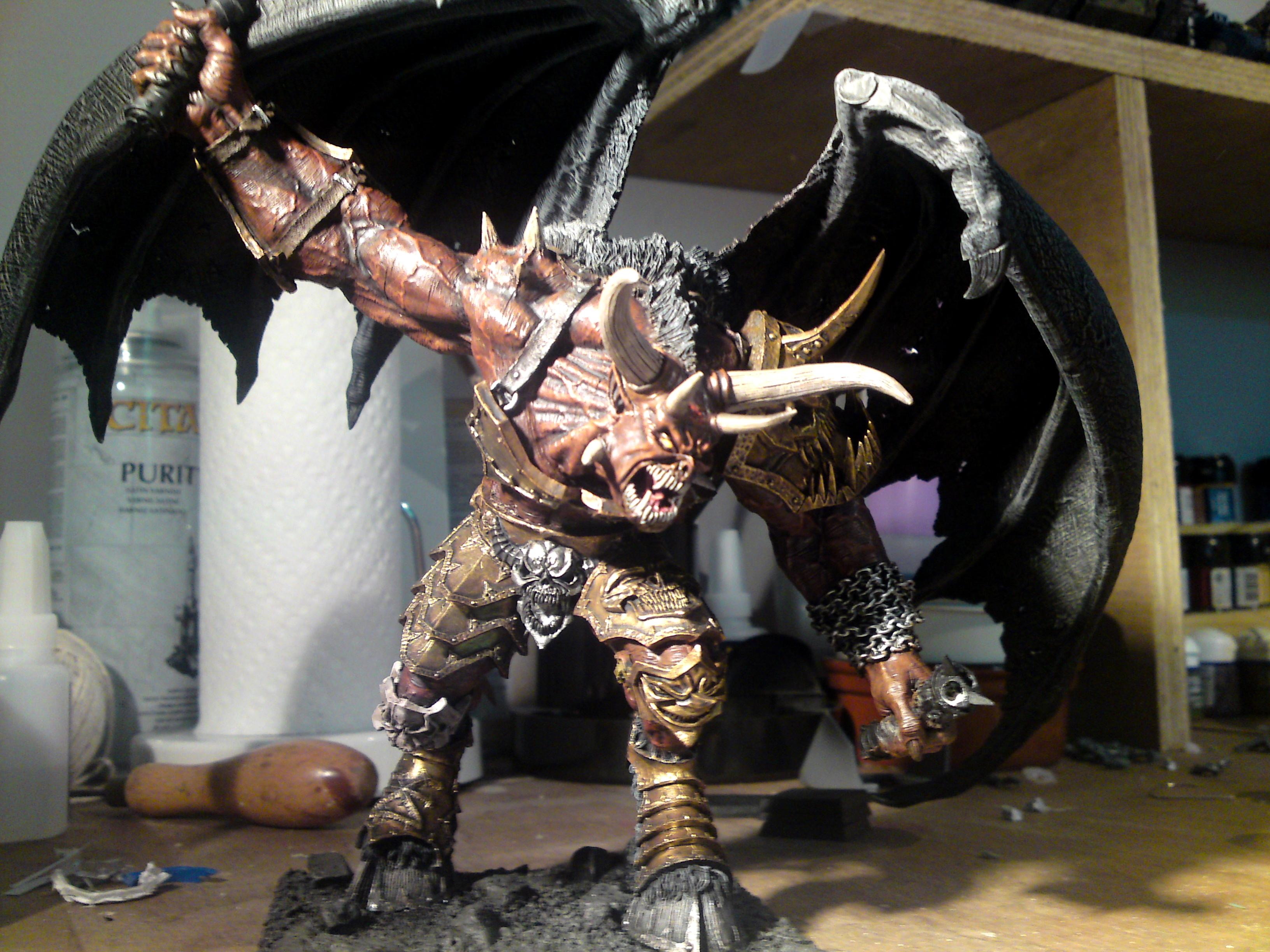 Bloodthirster, Chaos, Daemons, Forge World, Greater Daemon, Khorne, Work In Progress