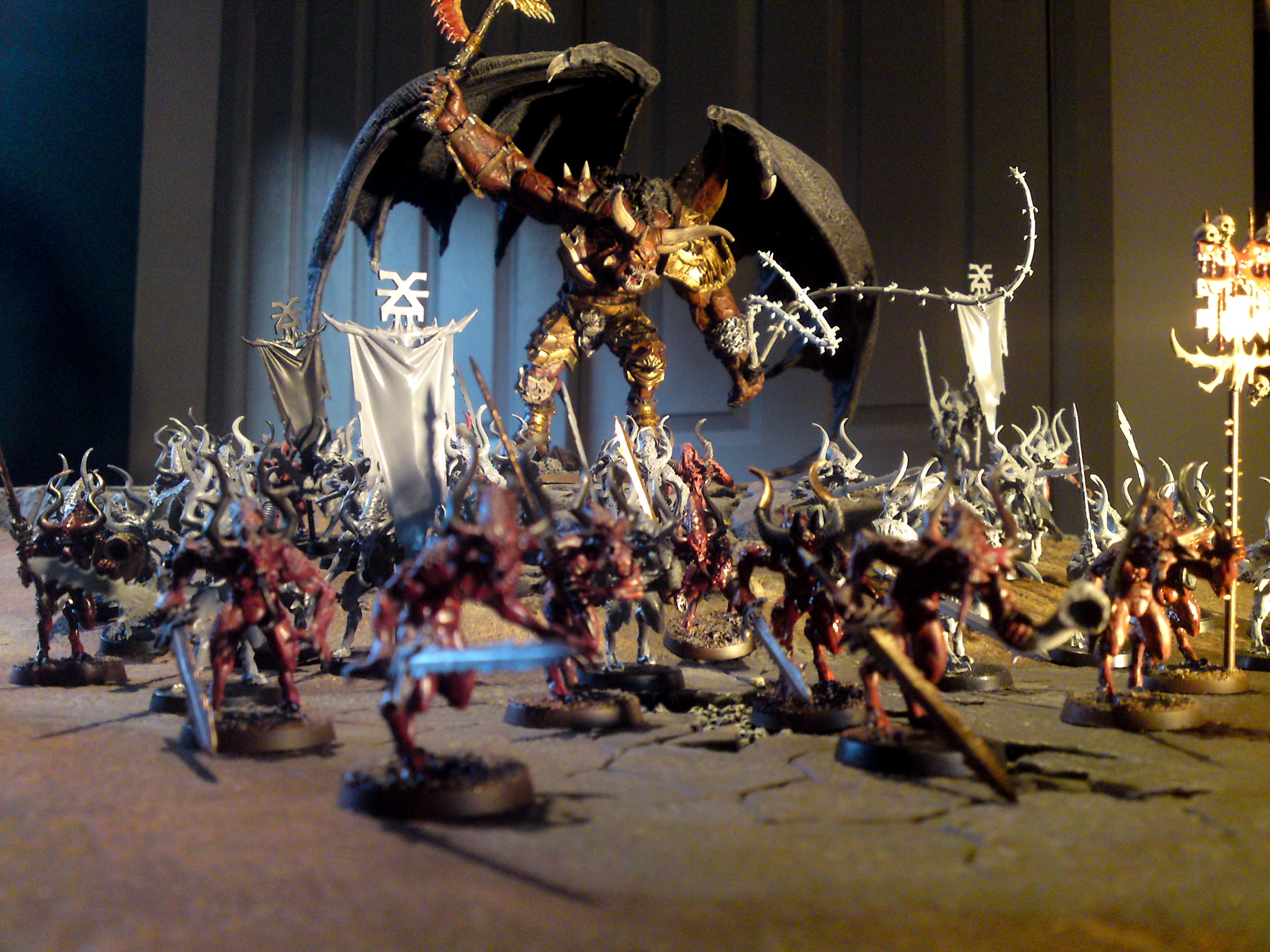 Bloodthirster, Chaos, Daemons, Forge World, Greater Daemon, Khorne, Work In Progress