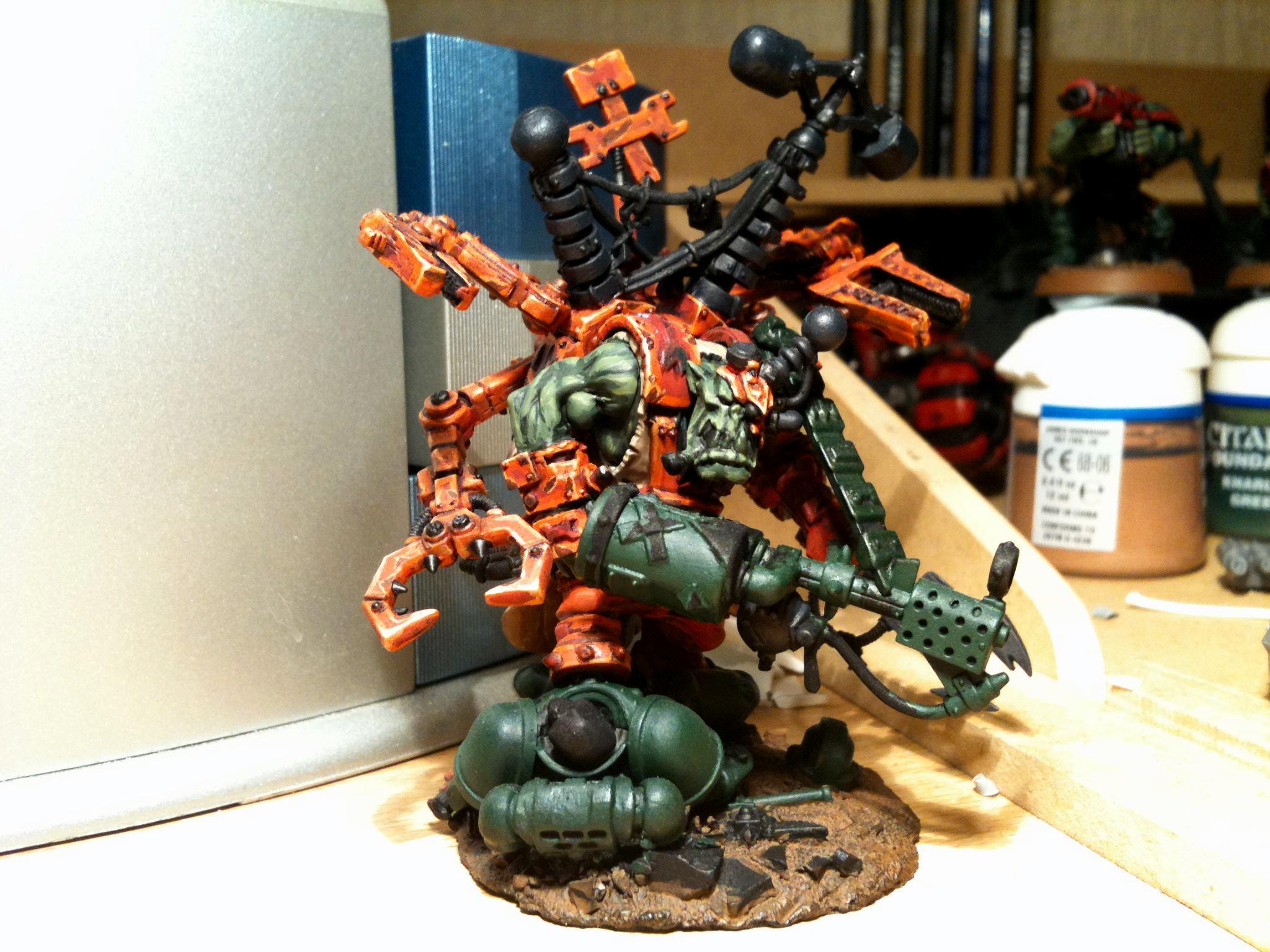 Big Mek, Burna Boyz, Da Dark Angelz, Kustom Force Field, Orks, Work In Progress