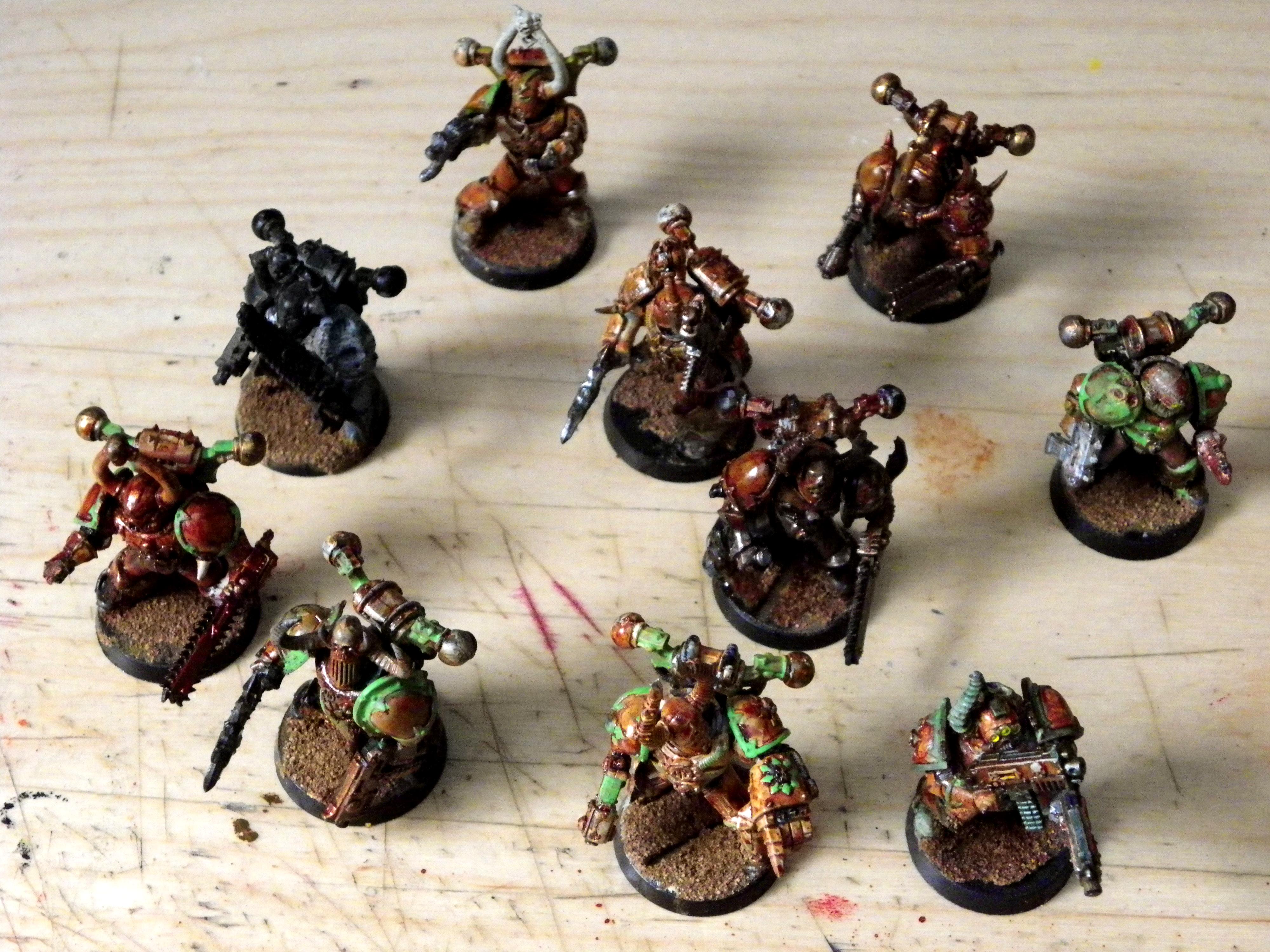 Nurgle, Plague Marines, Work In Progress