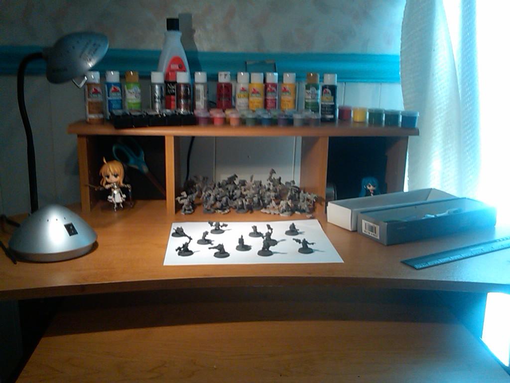 And there's my general workstation. Looks nicer than it is, I reckon