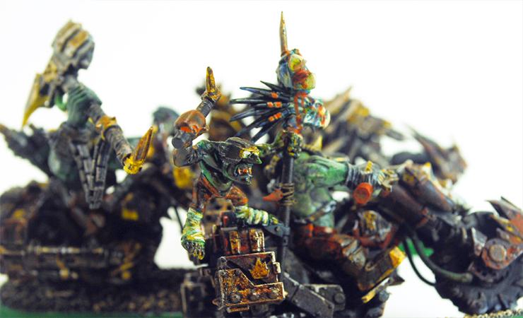 Boy, Koptas, Nob, Orks, Painting, Trukk, Warbikers, Warboss