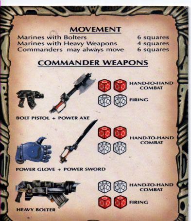 this shows the commanders heavy bolter