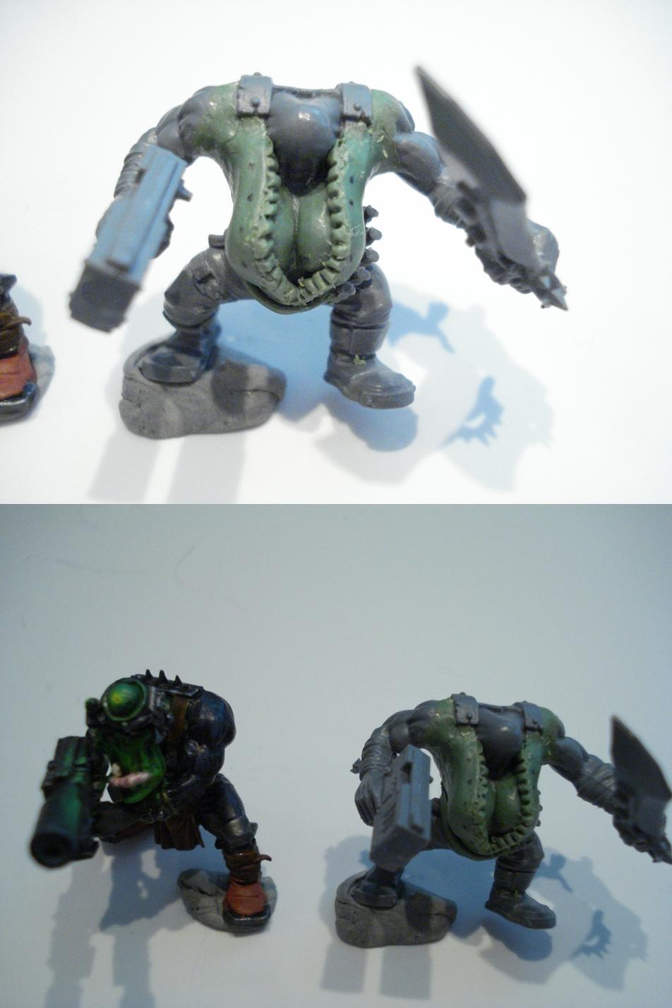 Female, Orks, ork kommando with comparizon