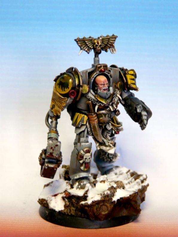Adeptus Astartes, Space Marines, Space Wolves, Terminator Armor, True Scale, Wolf Guard