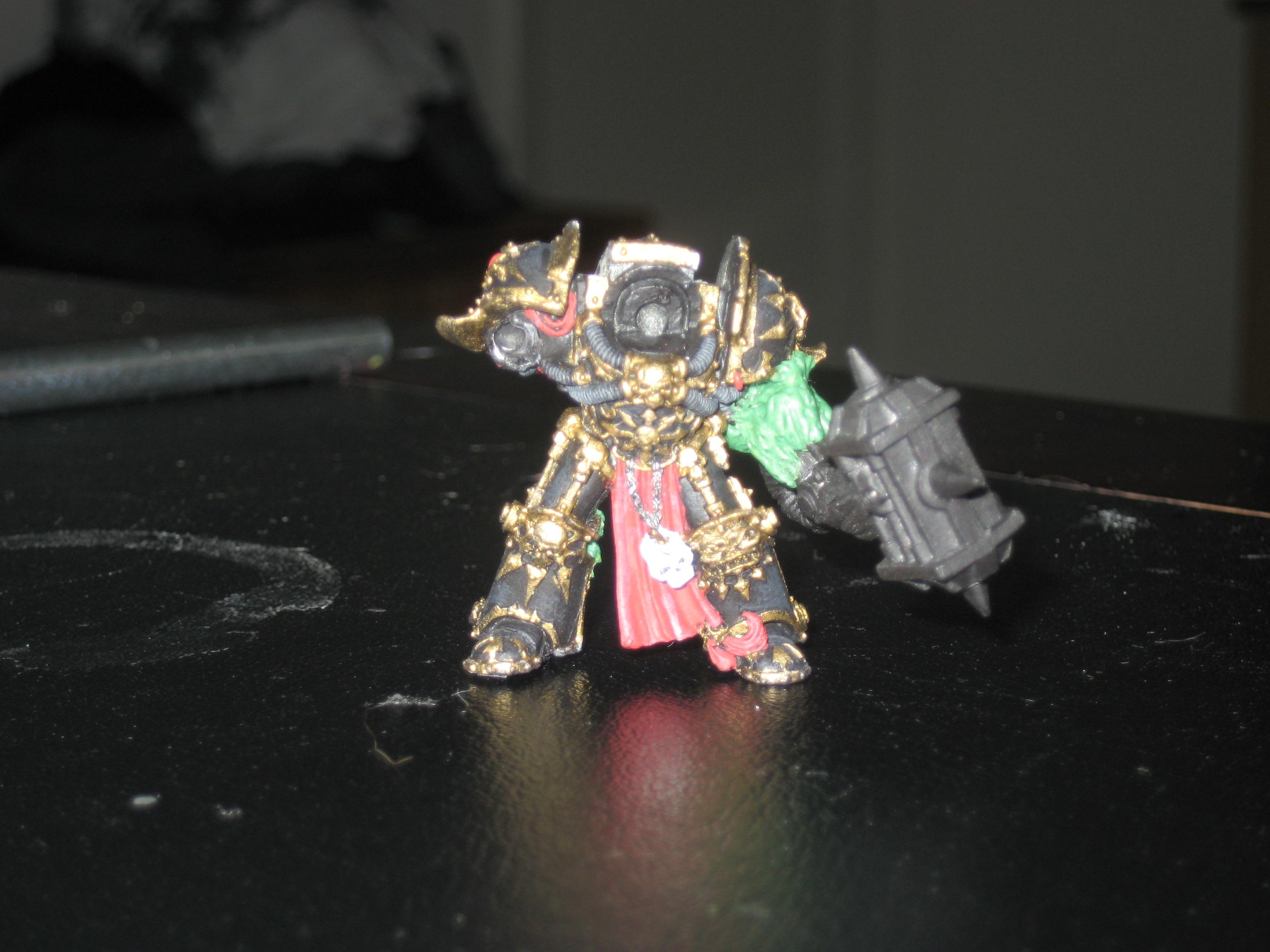 I used a dreadnought cc arm for his power fist