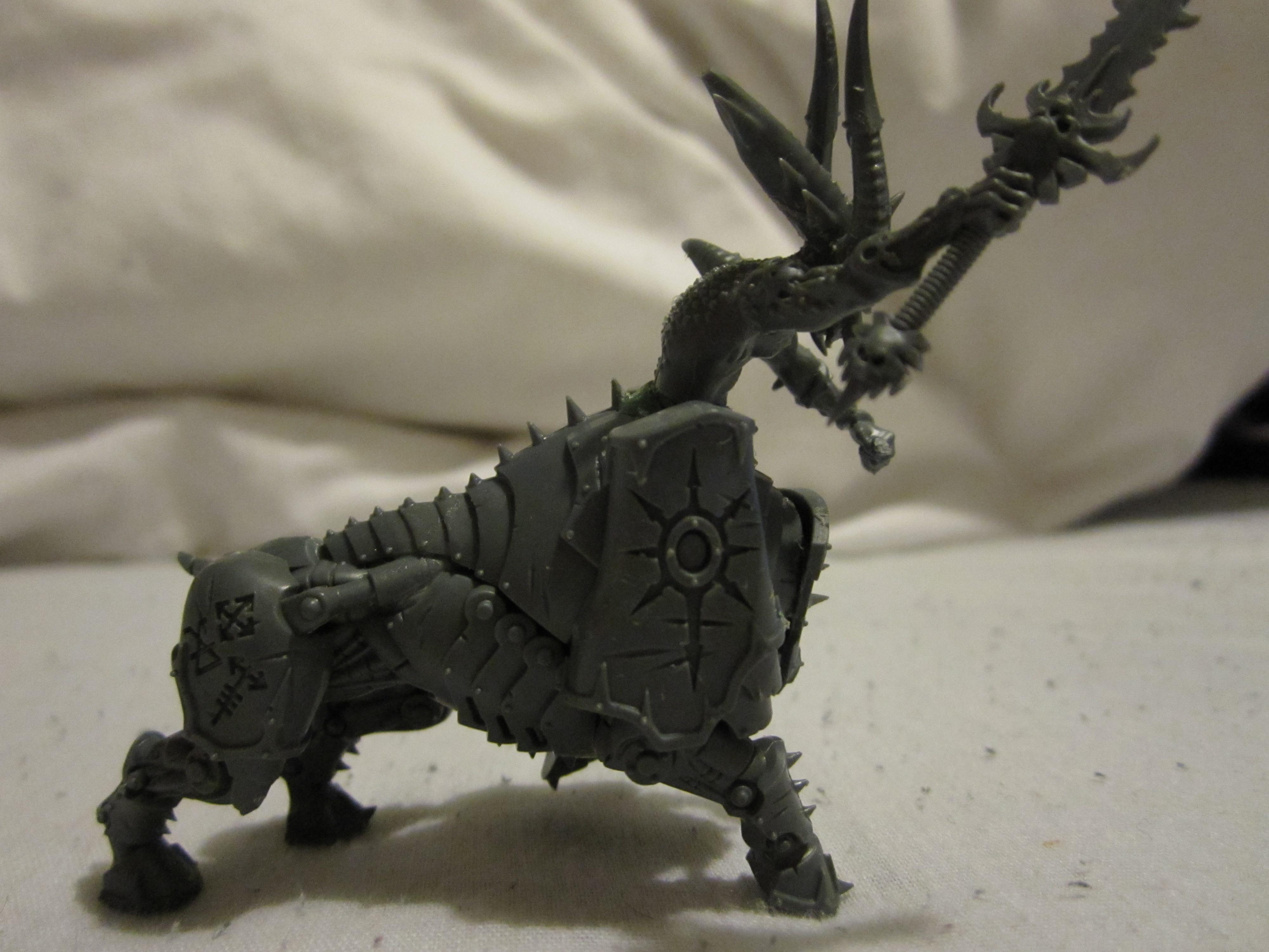Bloodcrushers, Chaos Daemons, Conversion, Juggernaut, Khorne, Warhammer 40,000, Work In Progress