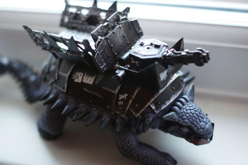 This is the first I'm working on, my Counts-As Battlewagon for my boss (soon to come) and his retinue of Meganobz (also soon to come)