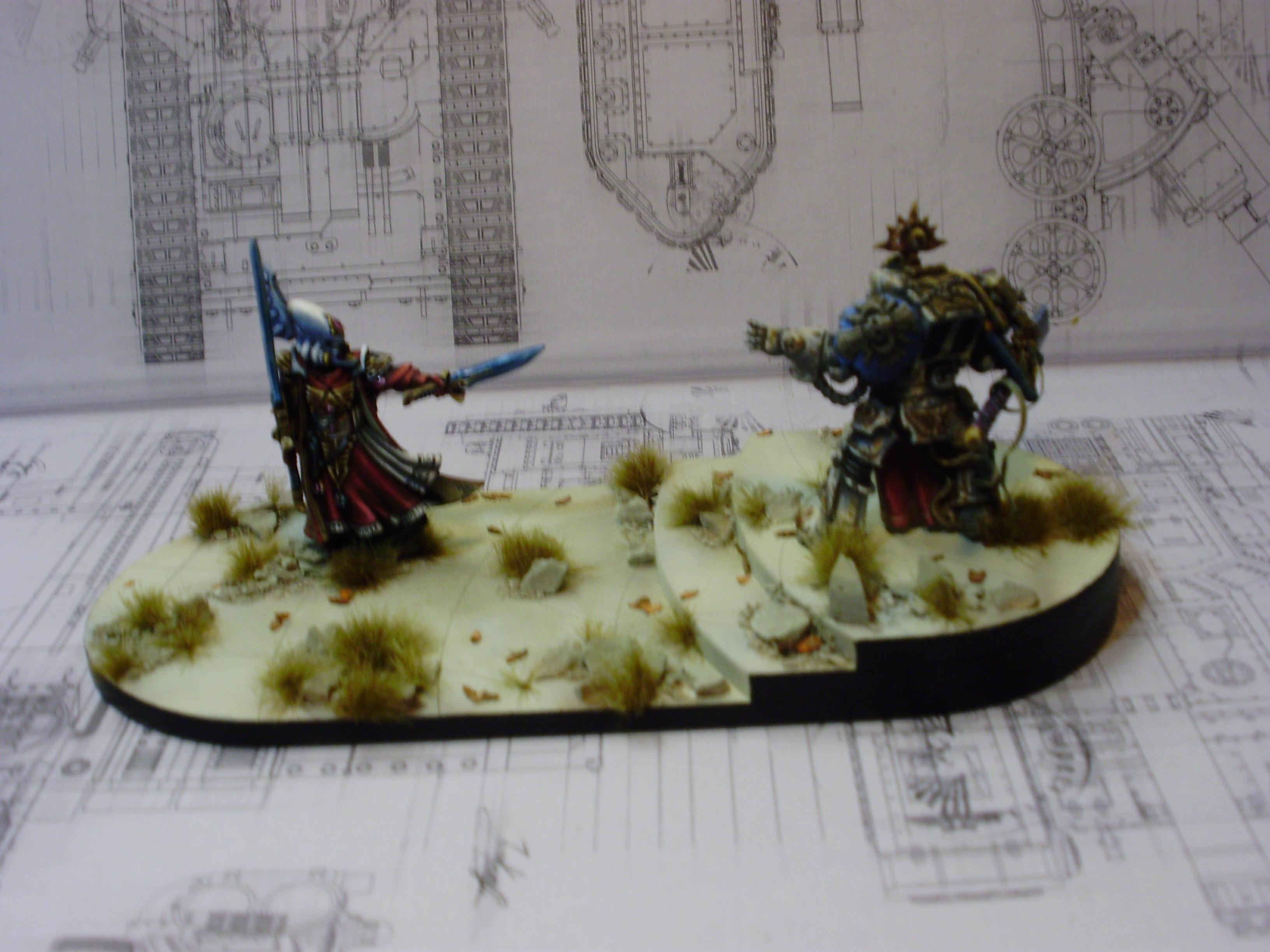 Diorama, Eldar, Space Marines