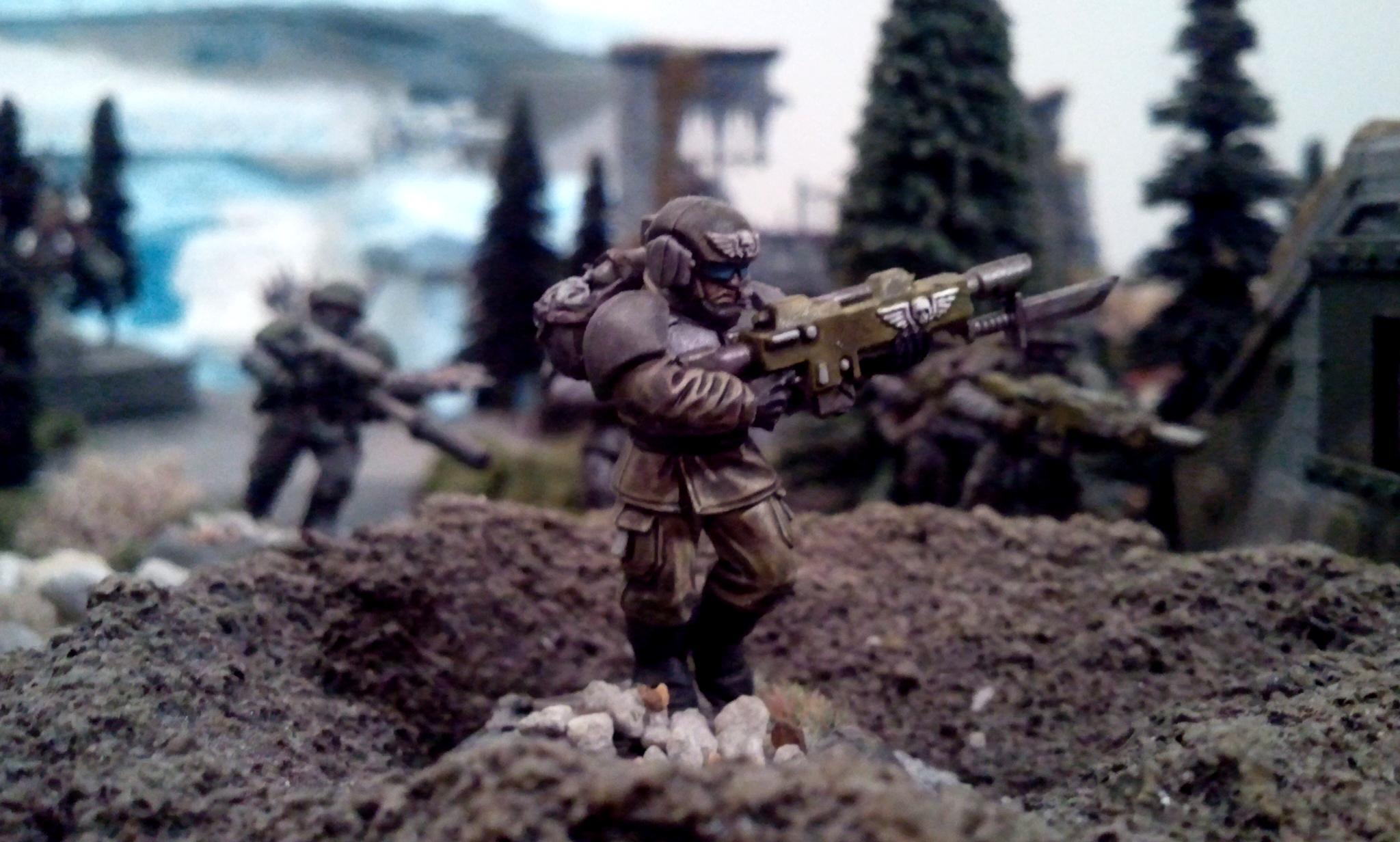 Cadians, Diorama, Imperial Guard, Terrain