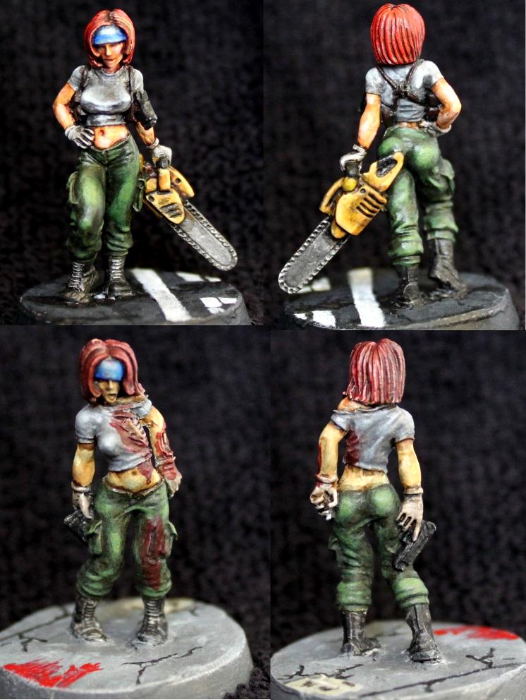 Chainsaw, Female, Hasslefree, Zombie