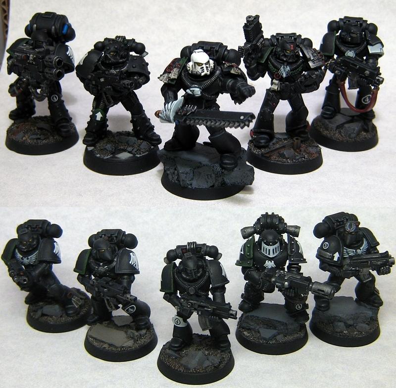 Forge World Armour, Raven Guard, Space Marines, Tactical Squad