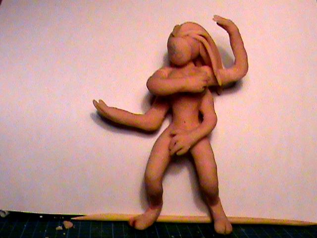 Daemons, Gerater Deamon, Keeper Of Secrets, Sculpting, Slaanesh, Super Sculpey