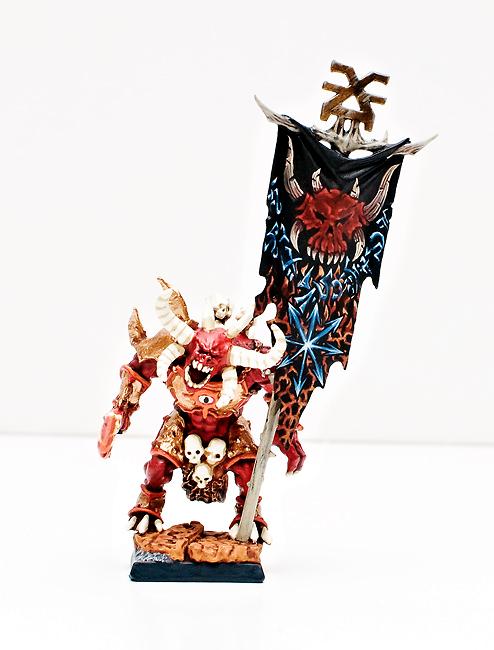 Daemons, Herald, Khorne, Standard Bearer, Warhammer Fantasy