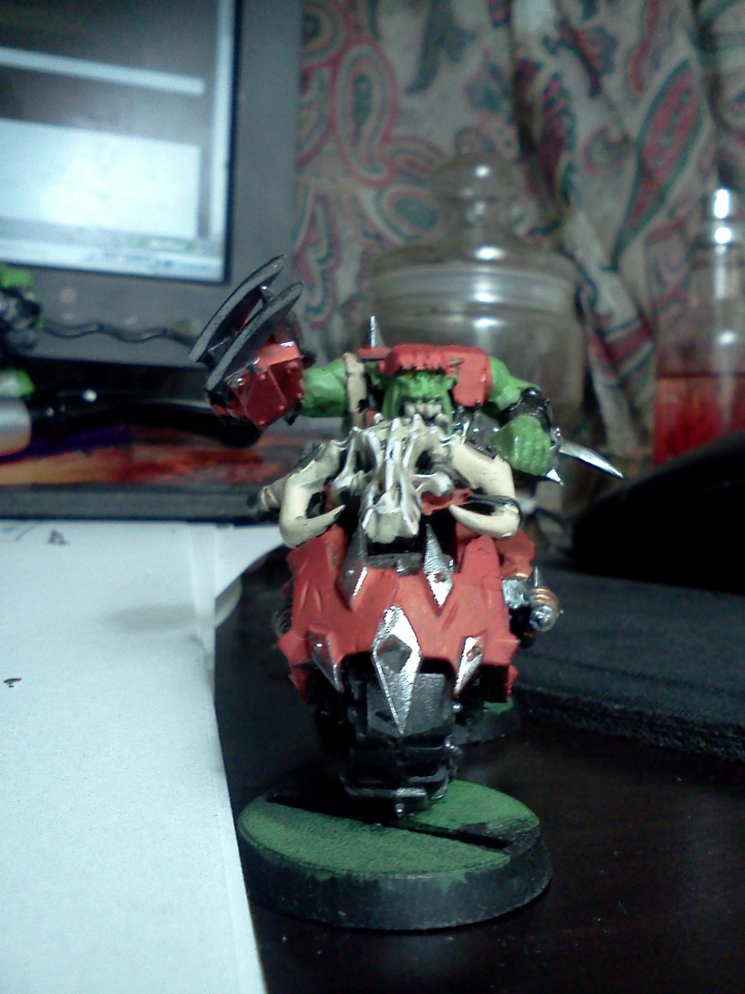 Orks, Warbikers, Bikes nob, front