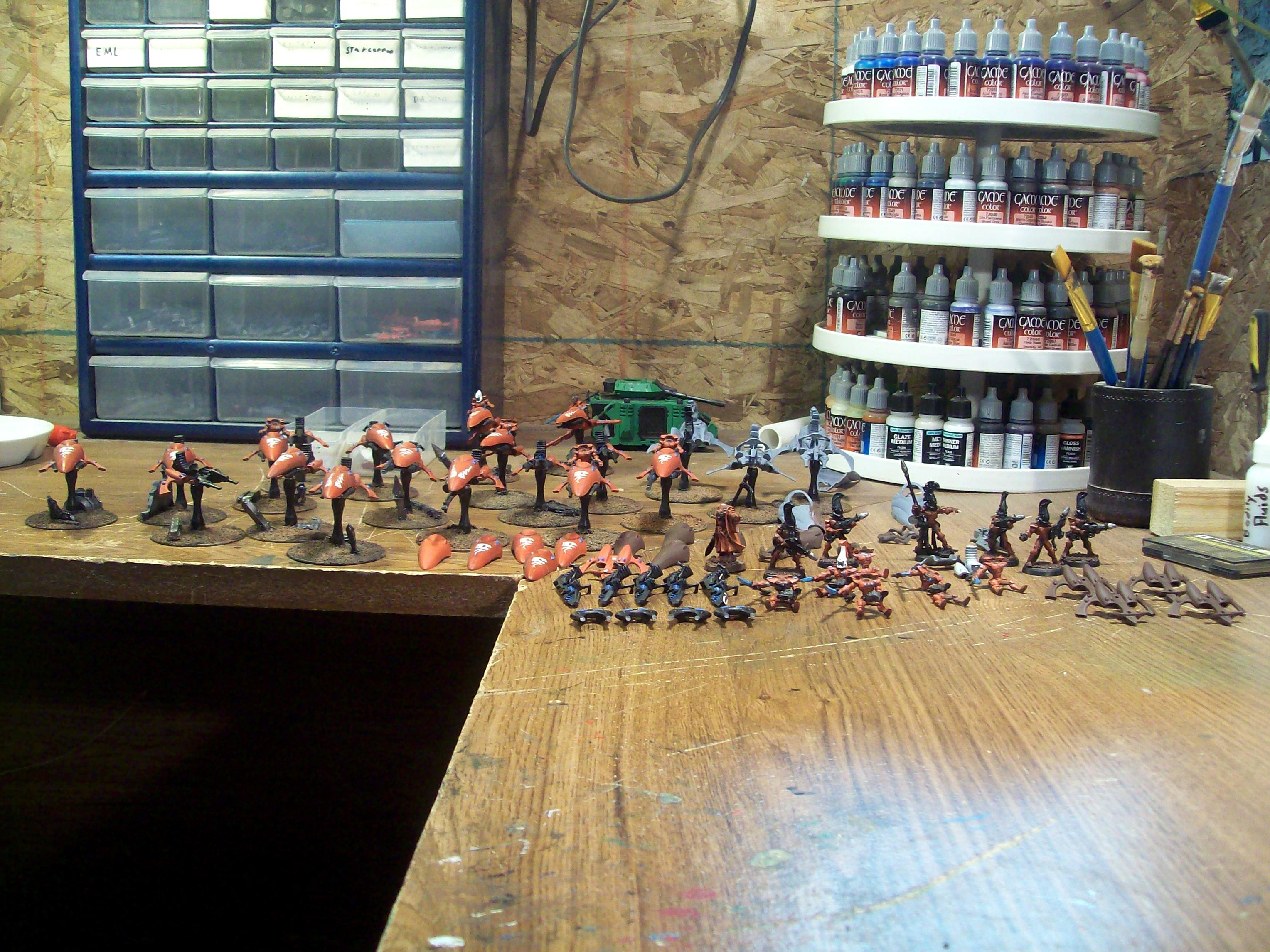 Carousel, Desk, Eldar, Hobby Area, Saim-hann, Vallejo