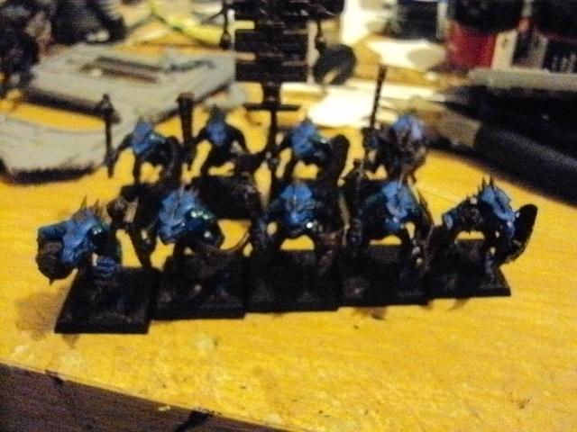 Lizardmen, Saurus Warriors, Warhammer Fantasy, Work In Progress