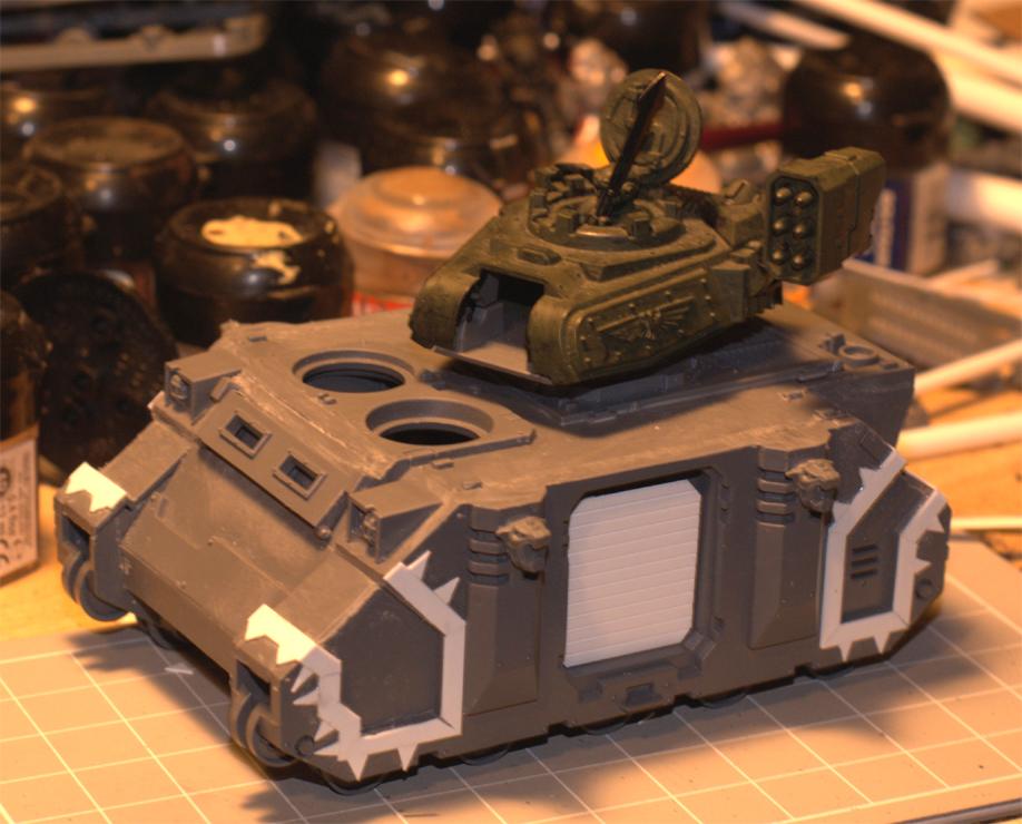 Iron Warriors Predator - modified hull front