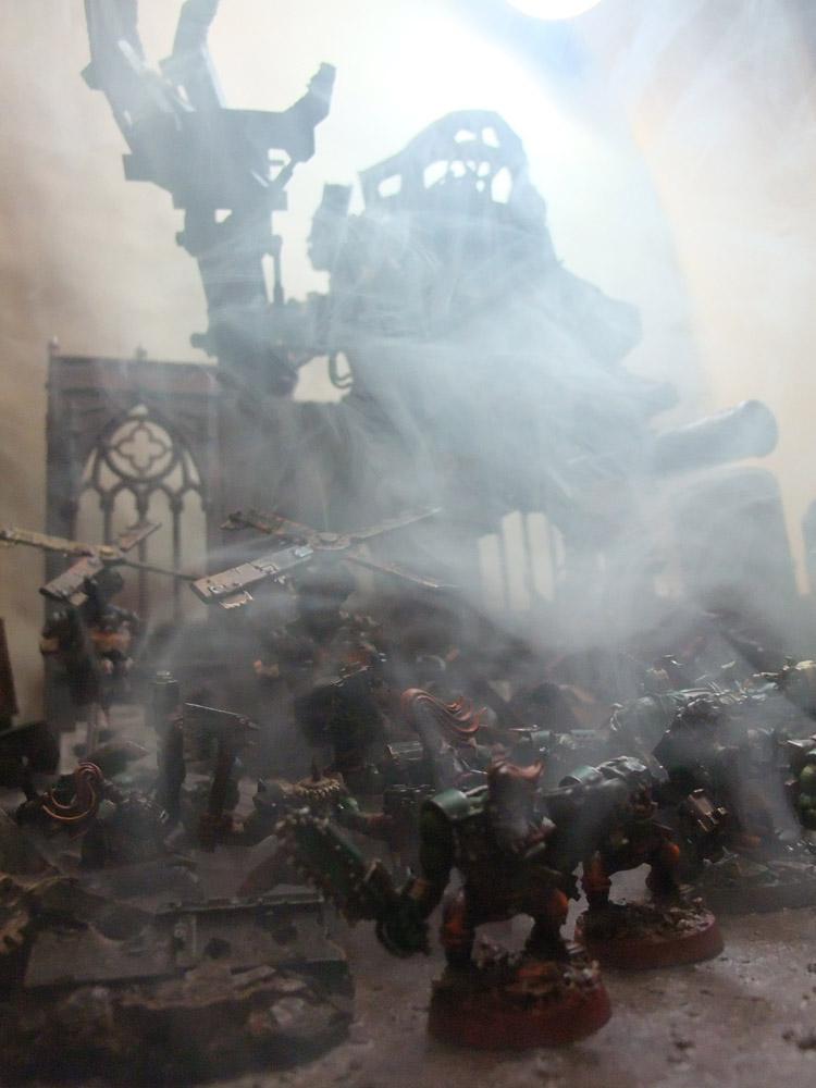 Diorama, Mekboy, Mob, Orks, Warhammer 40,000