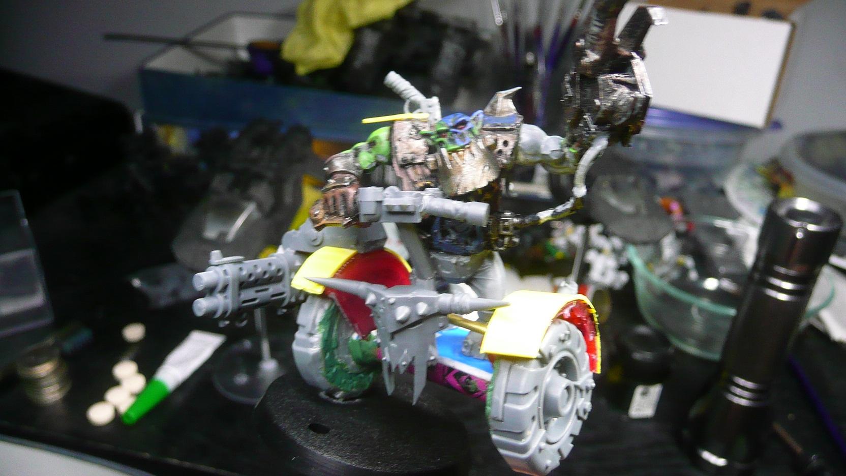Conversion, Orks, Segway, Warbike, Warboss