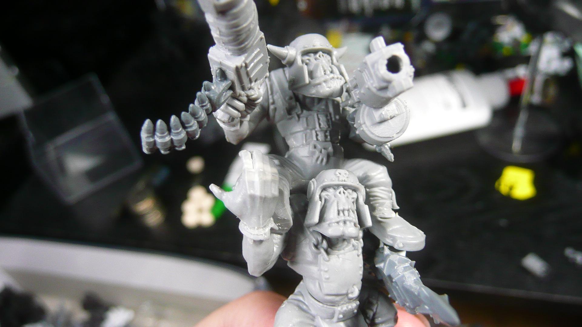 Conversion, Orks, I call this nob a "twin-linked boy"